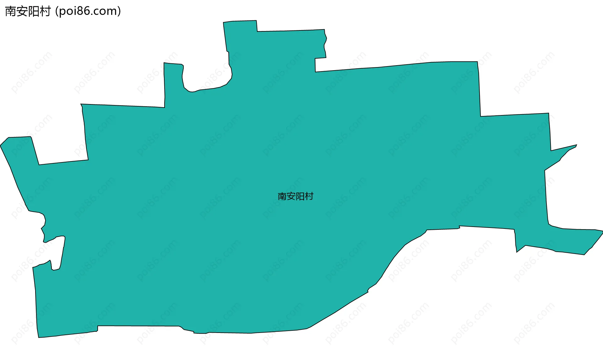 南安阳村边界地图