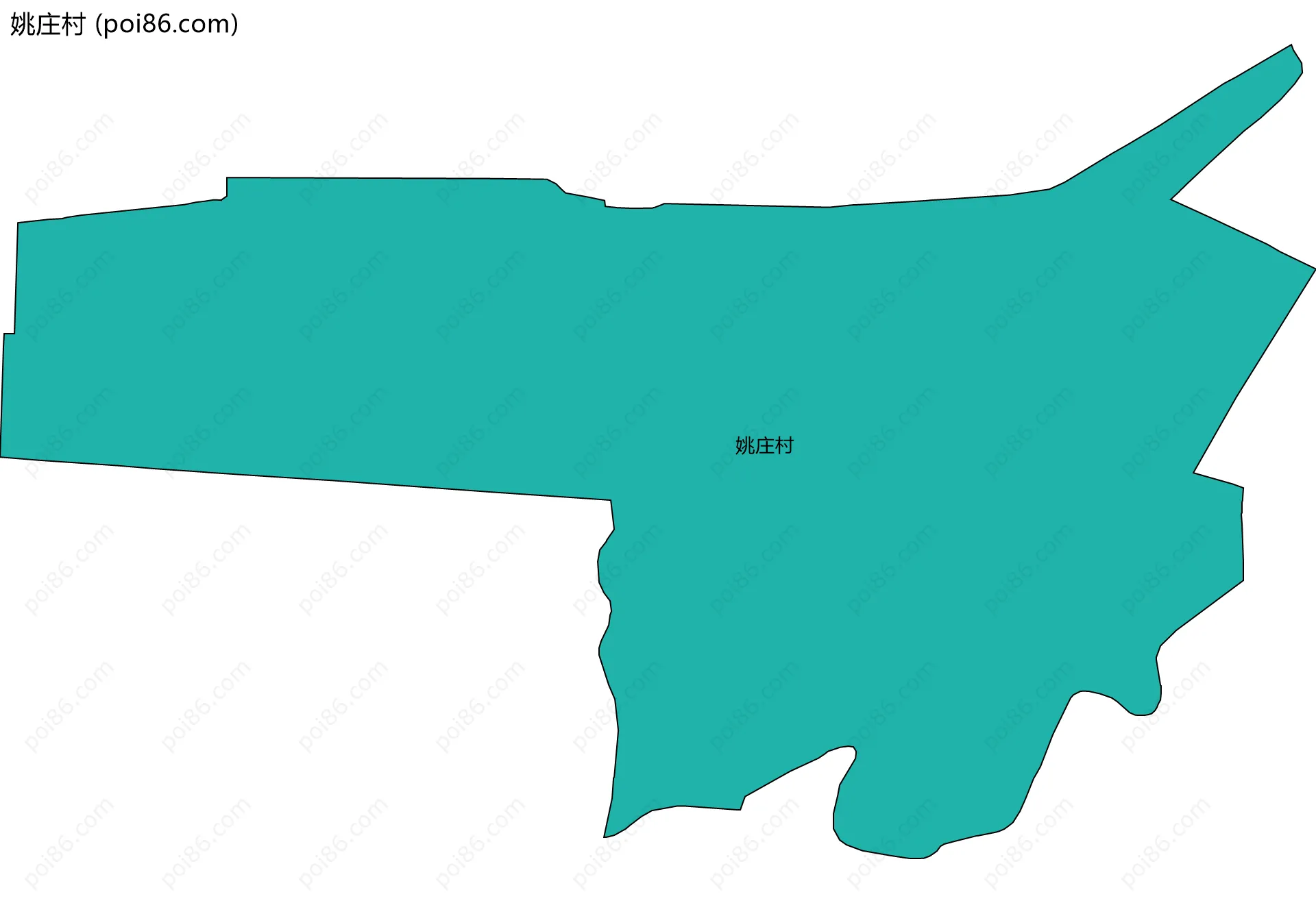 姚庄村边界地图