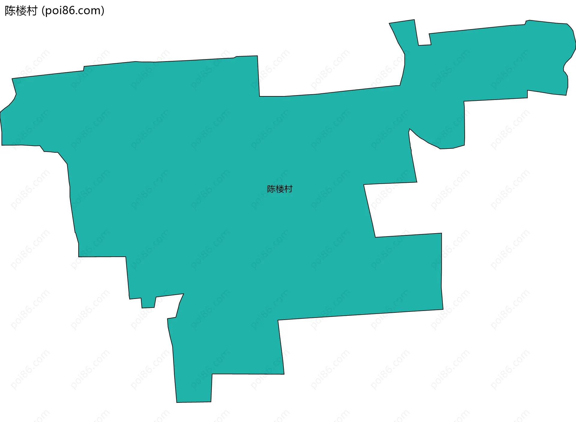 陈楼村边界地图