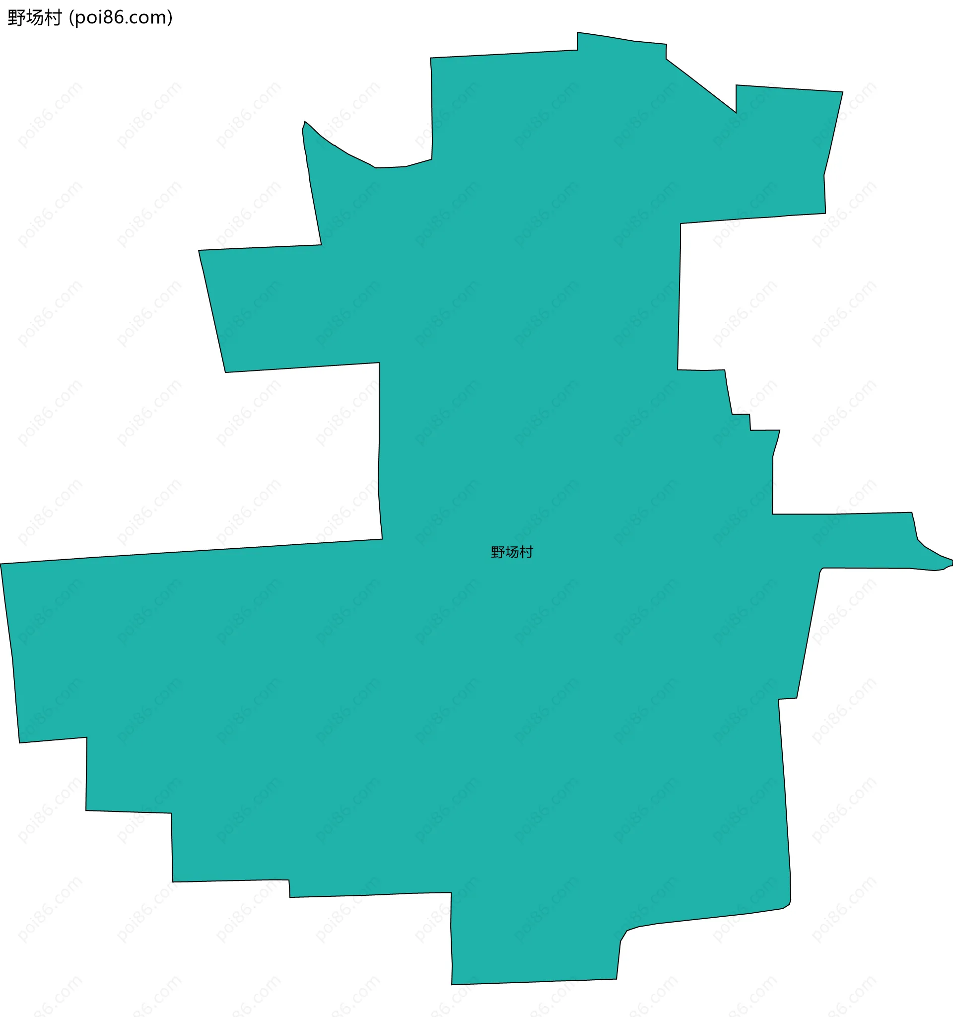 野场村边界地图