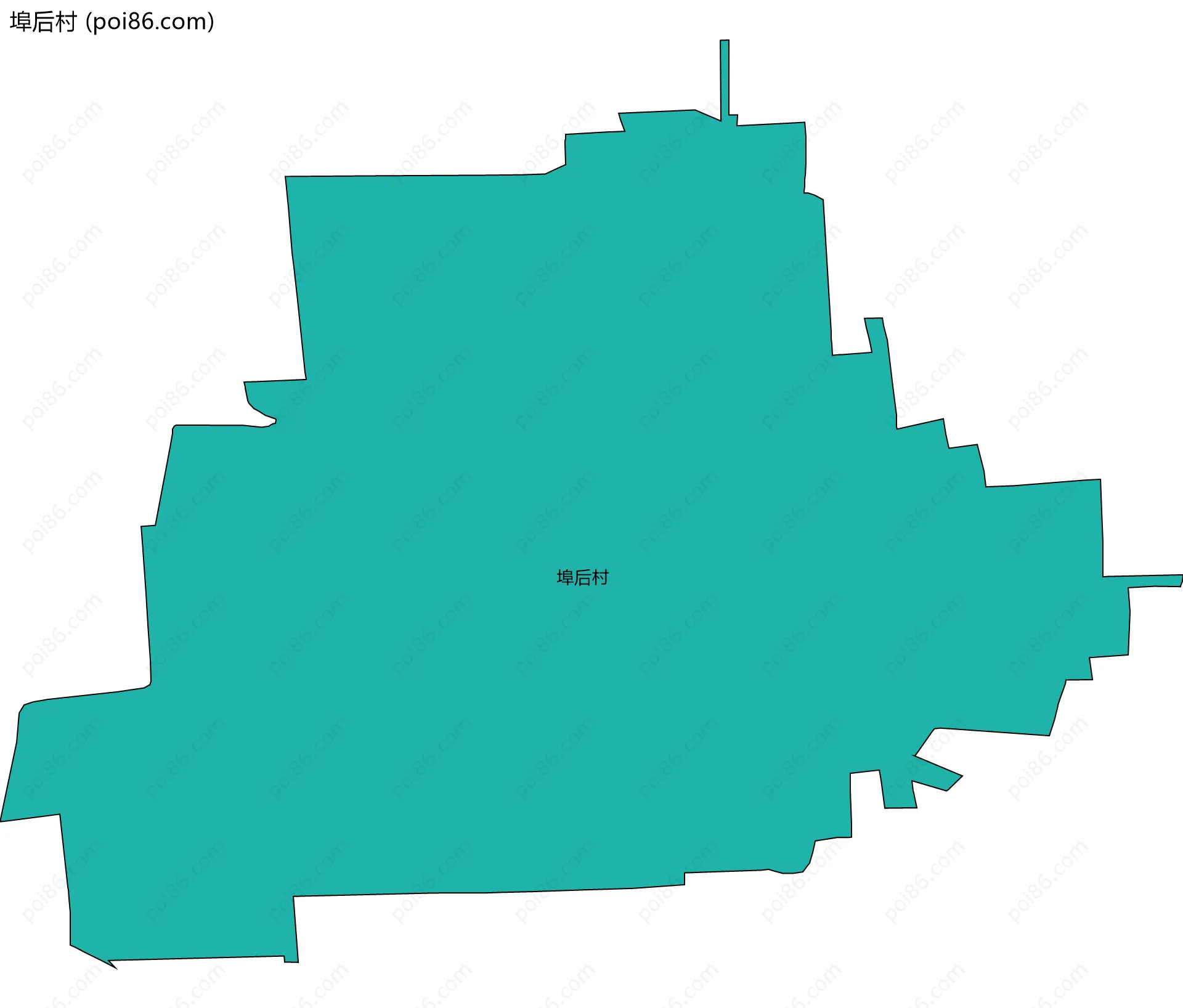 埠后村边界地图
