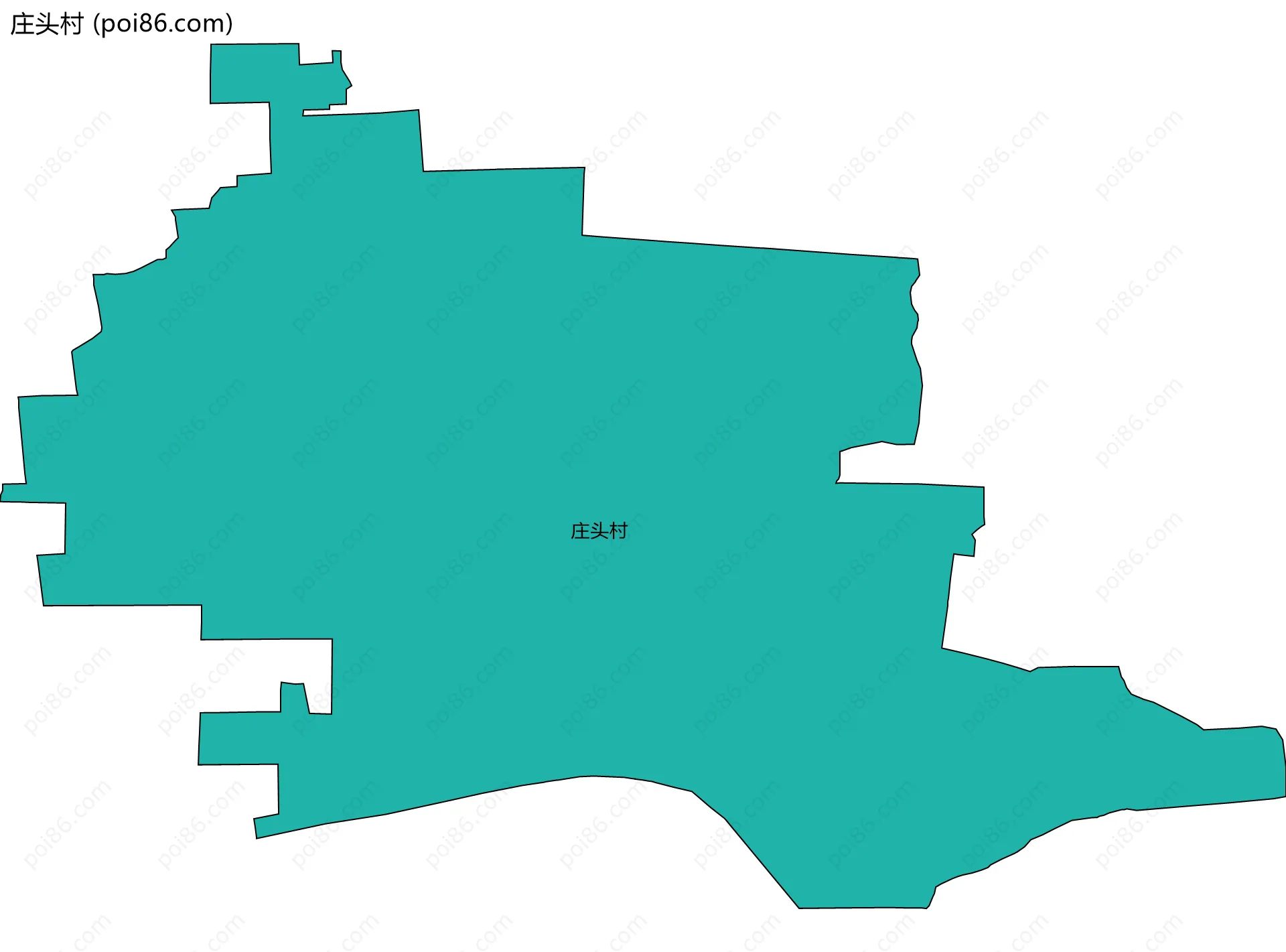 庄头村边界地图