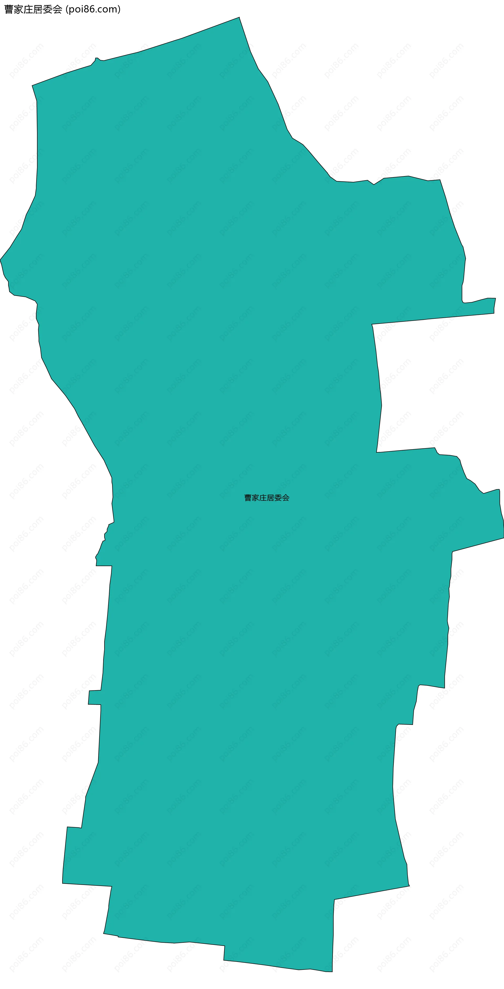 曹家庄居委会边界地图