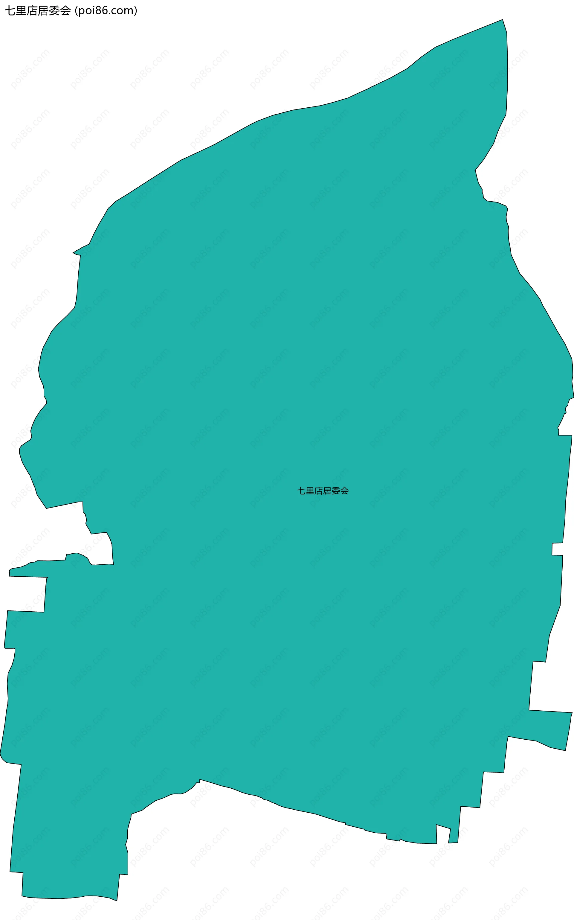 七里店居委会边界地图