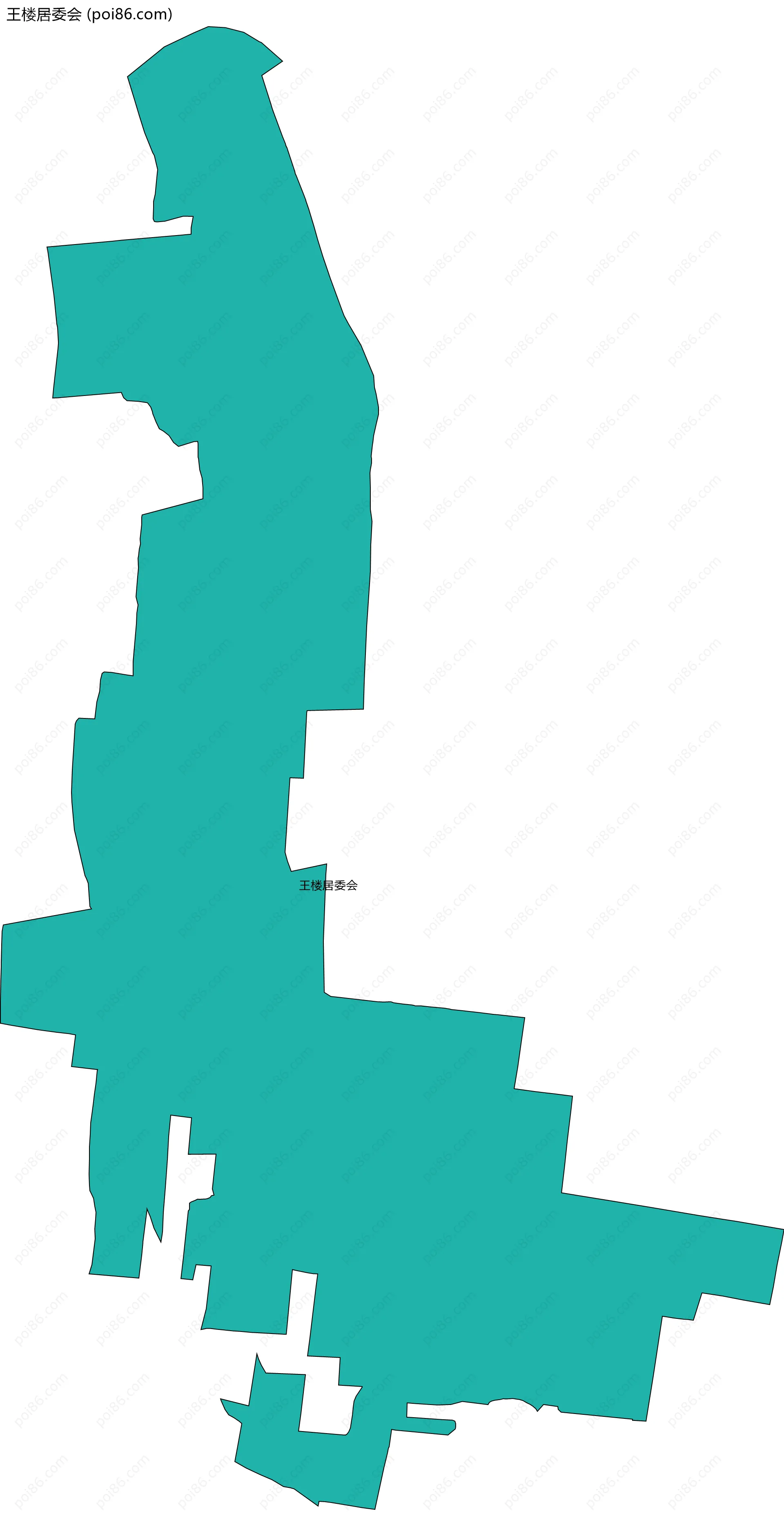 王楼居委会边界地图