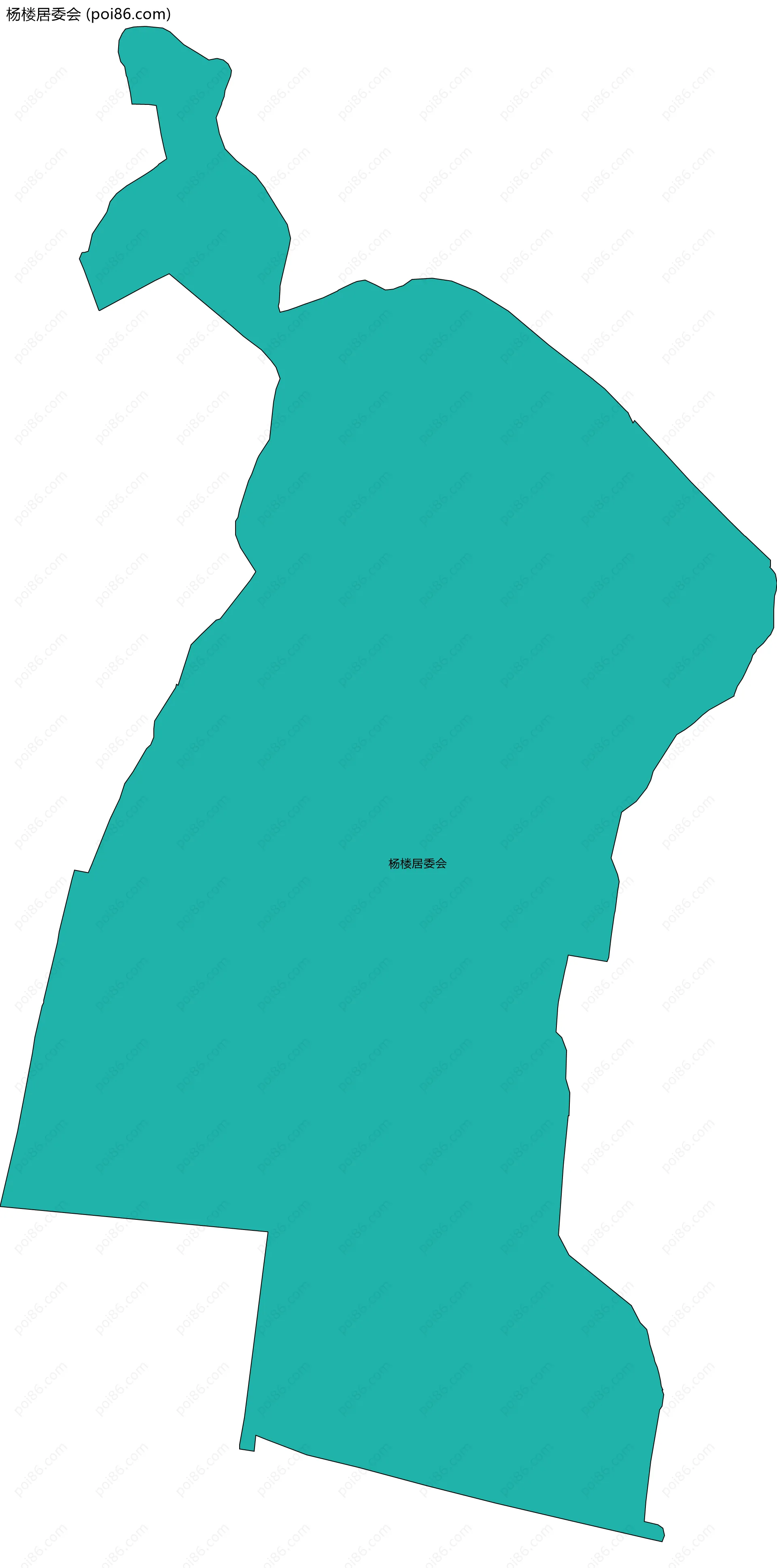 杨楼居委会边界地图