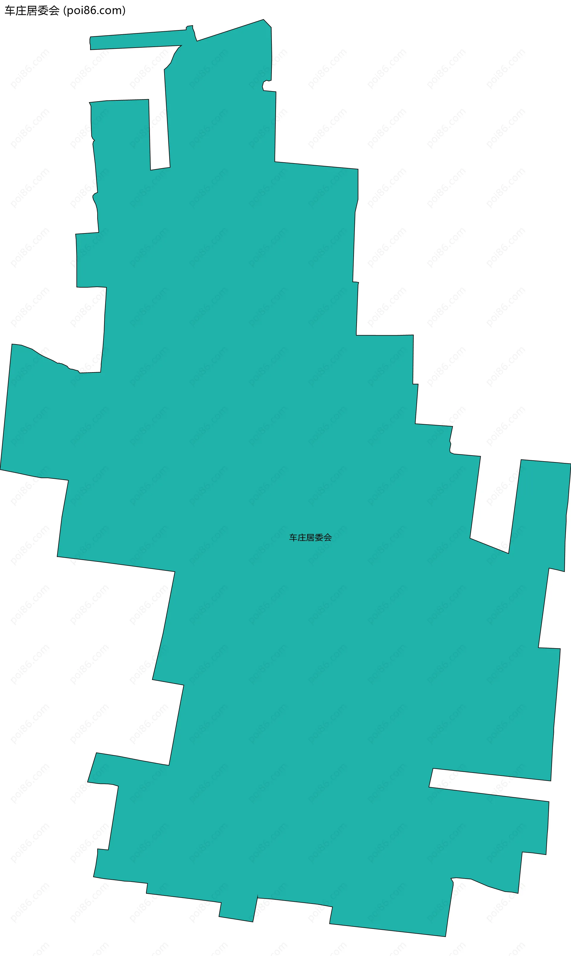 车庄居委会边界地图