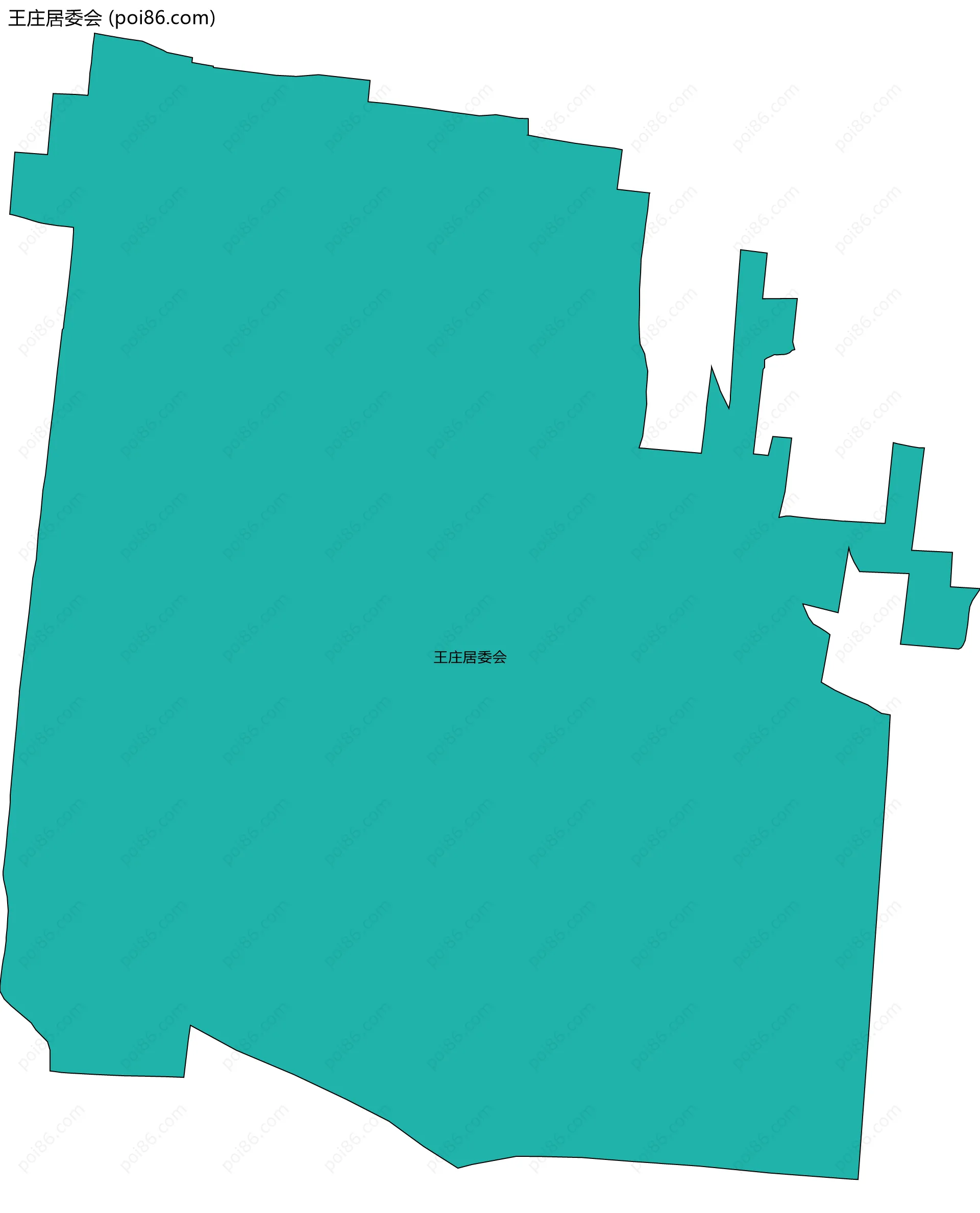 王庄居委会边界地图