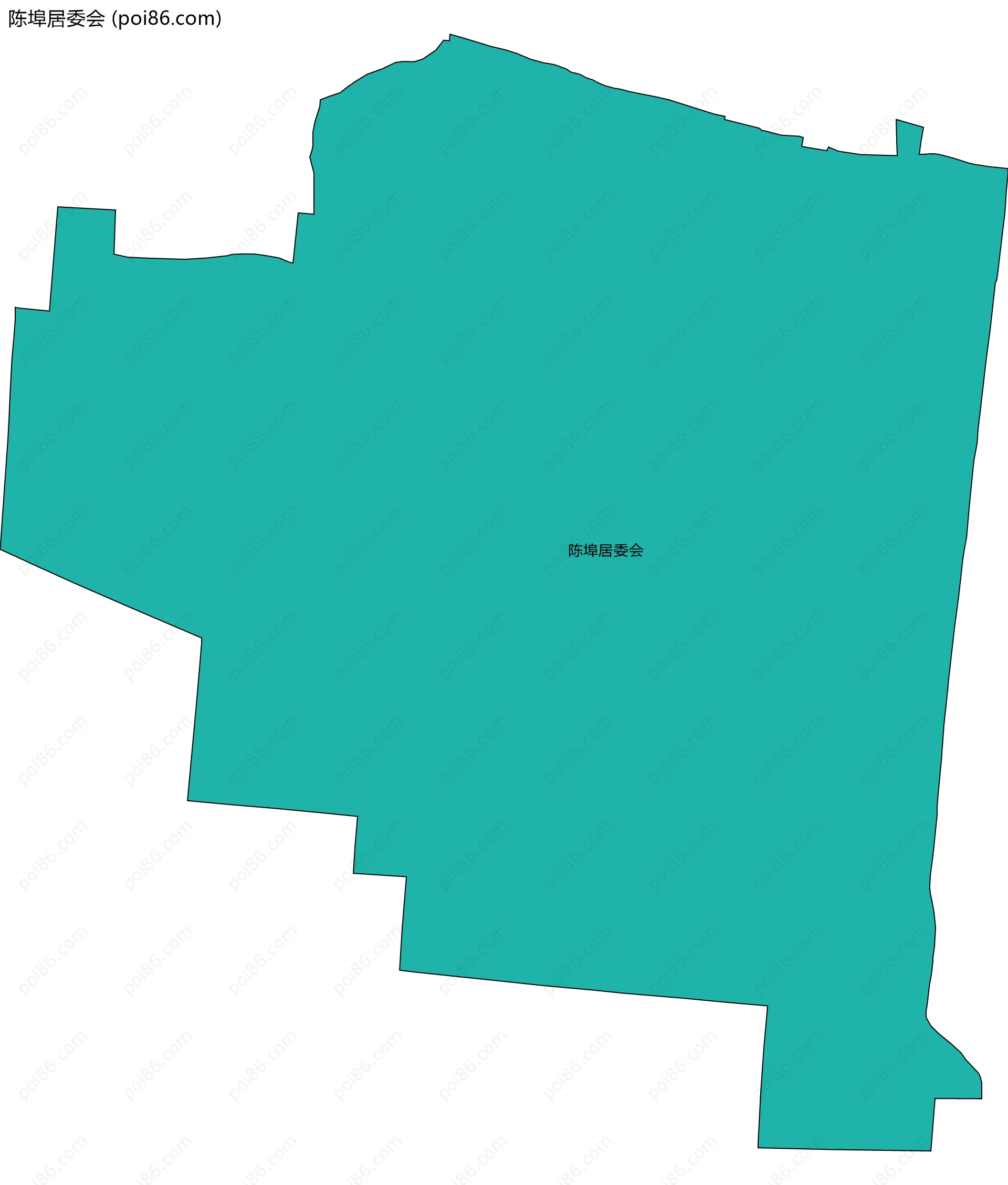 陈埠居委会边界地图