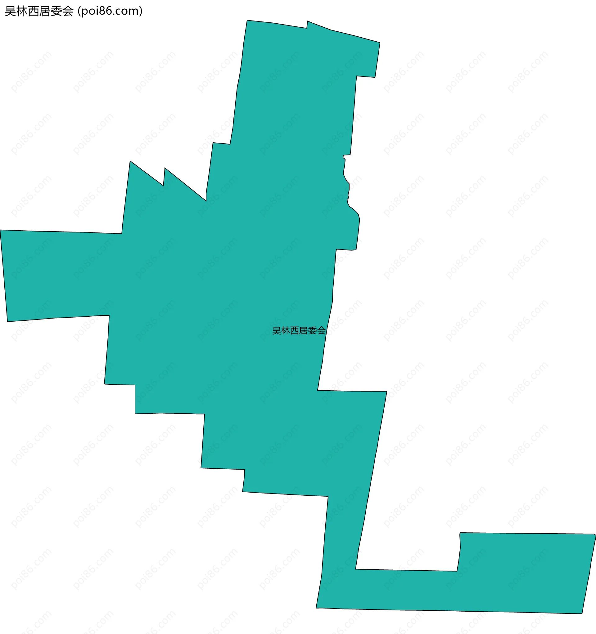 吴林西居委会边界地图