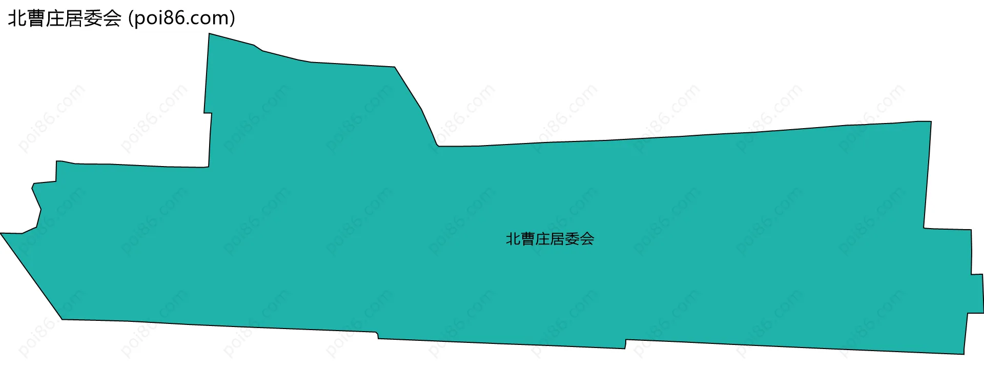 北曹庄居委会边界地图
