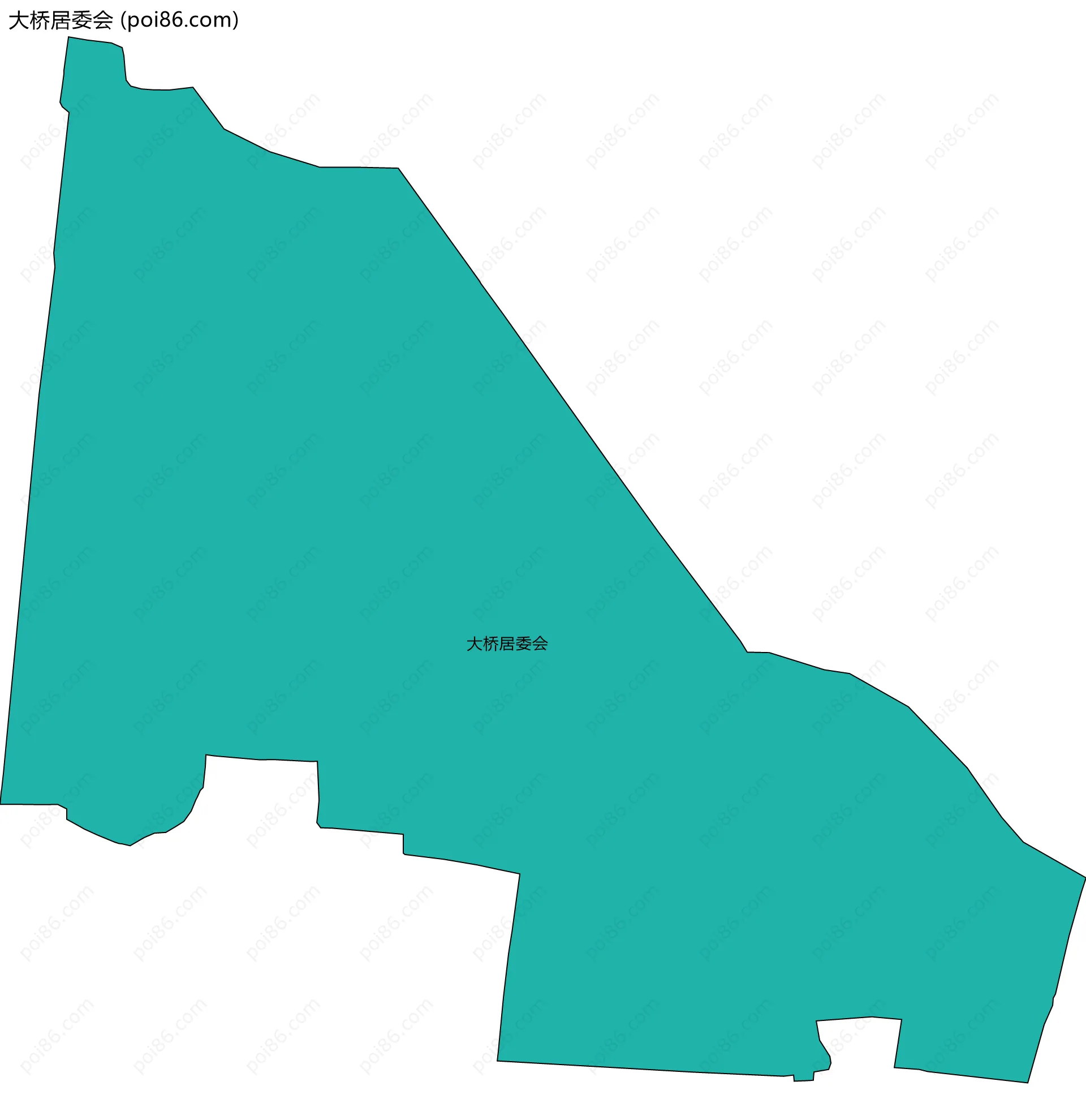 大桥居委会边界地图