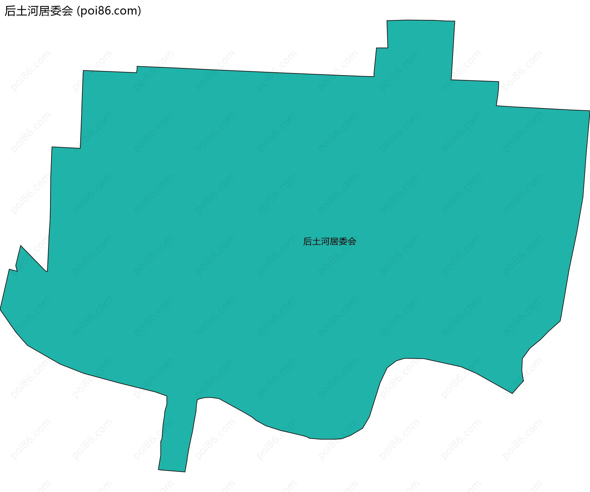后土河居委会边界地图
