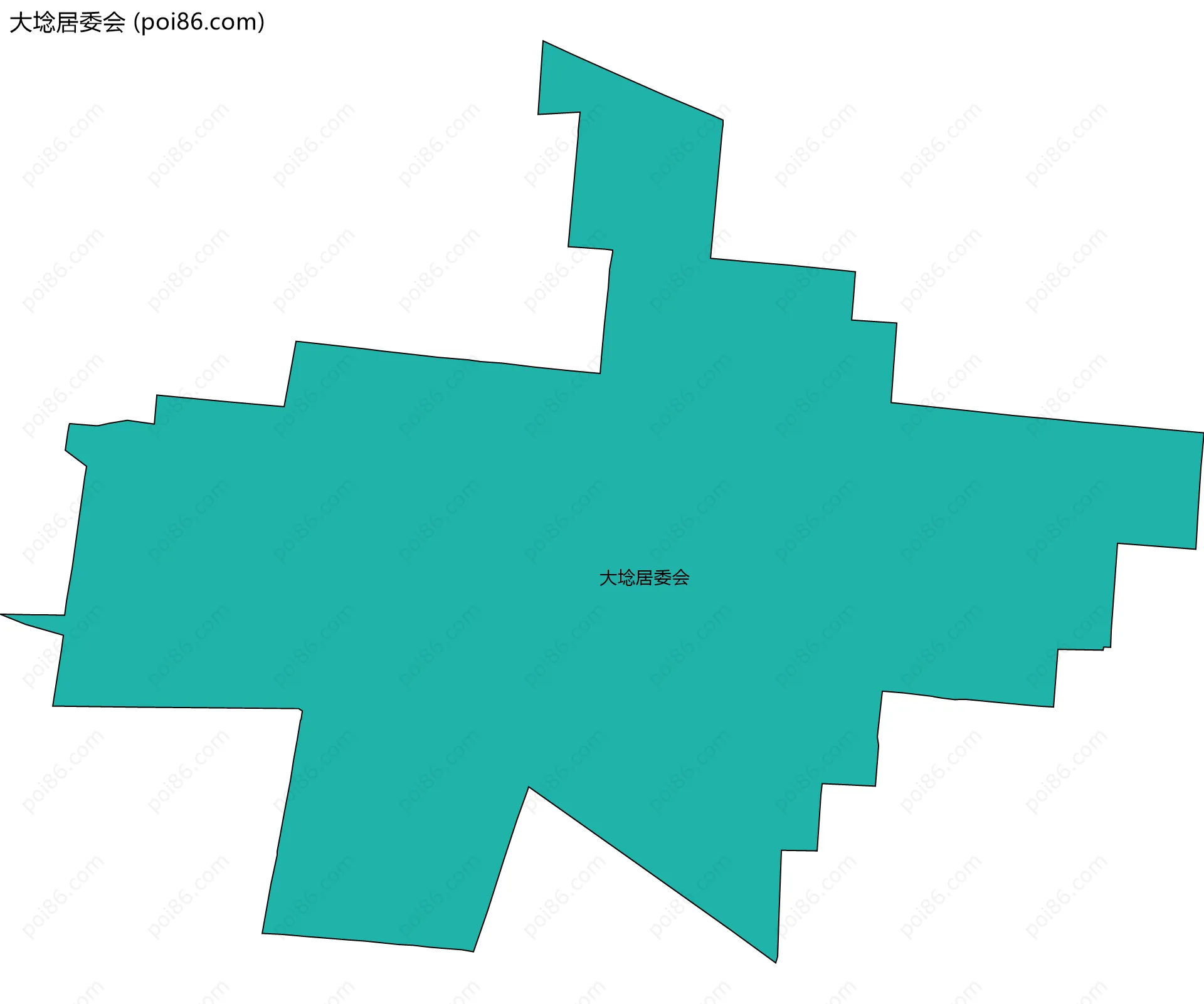 大埝居委会边界地图