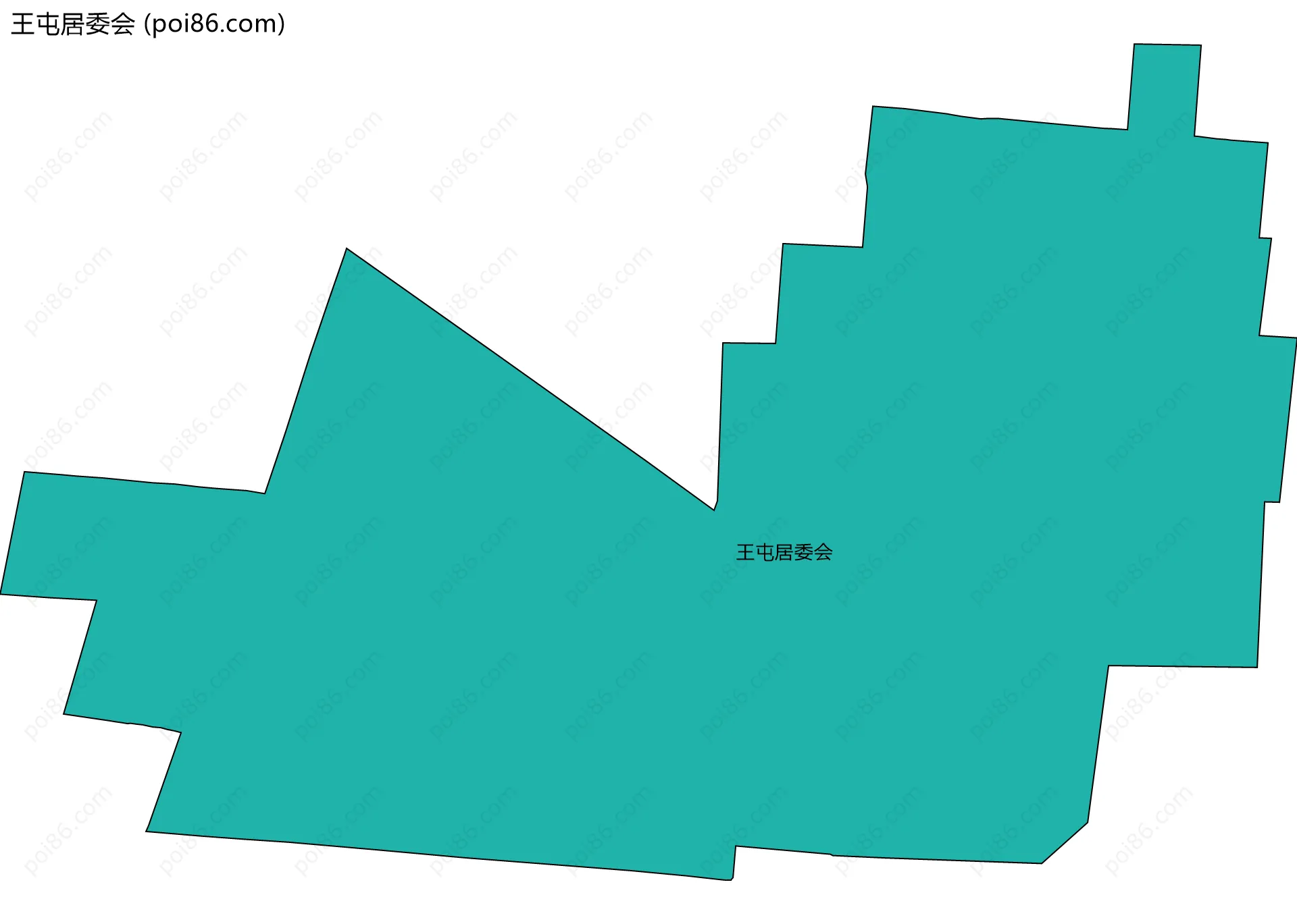王屯居委会边界地图