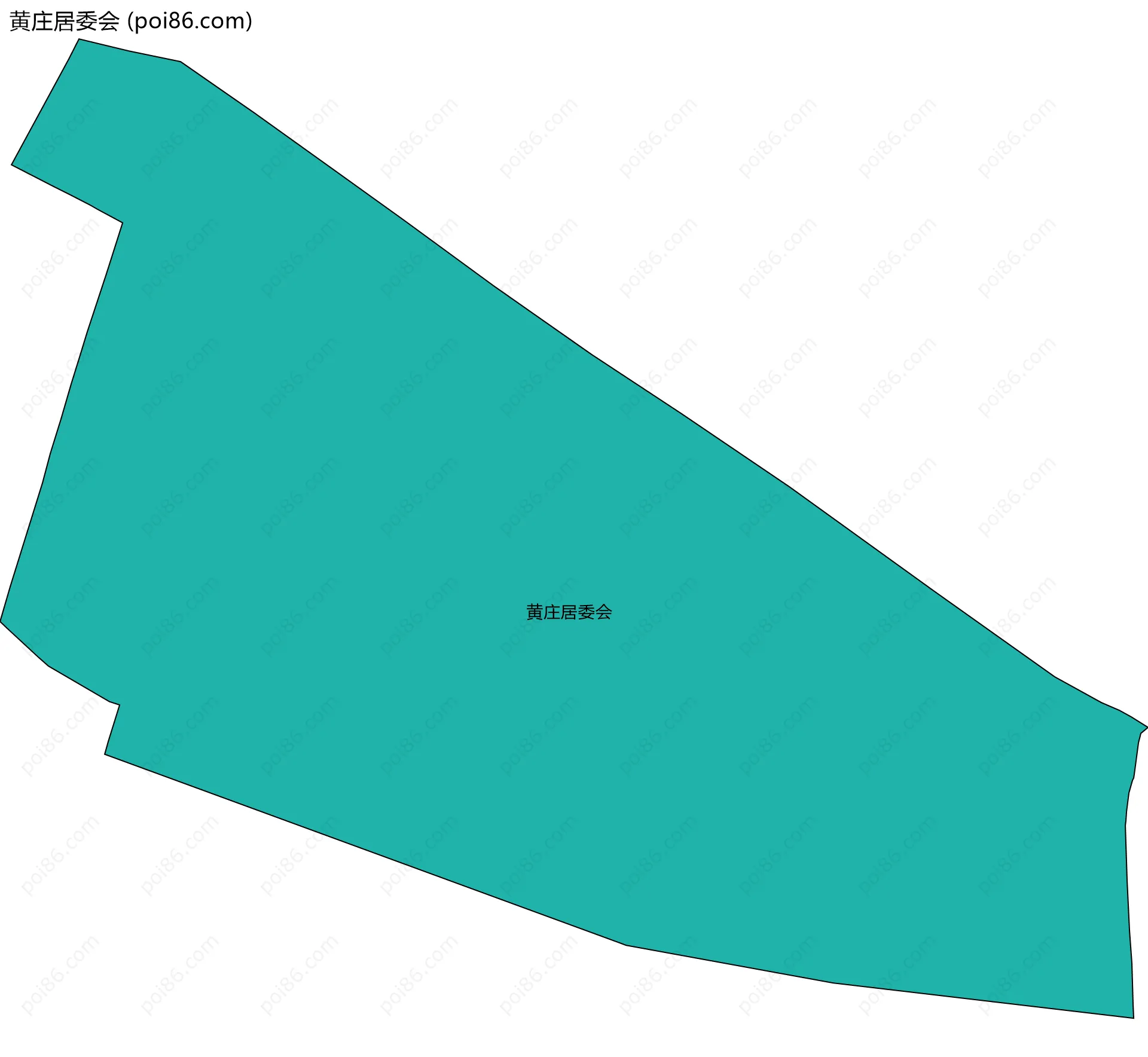 黄庄居委会边界地图