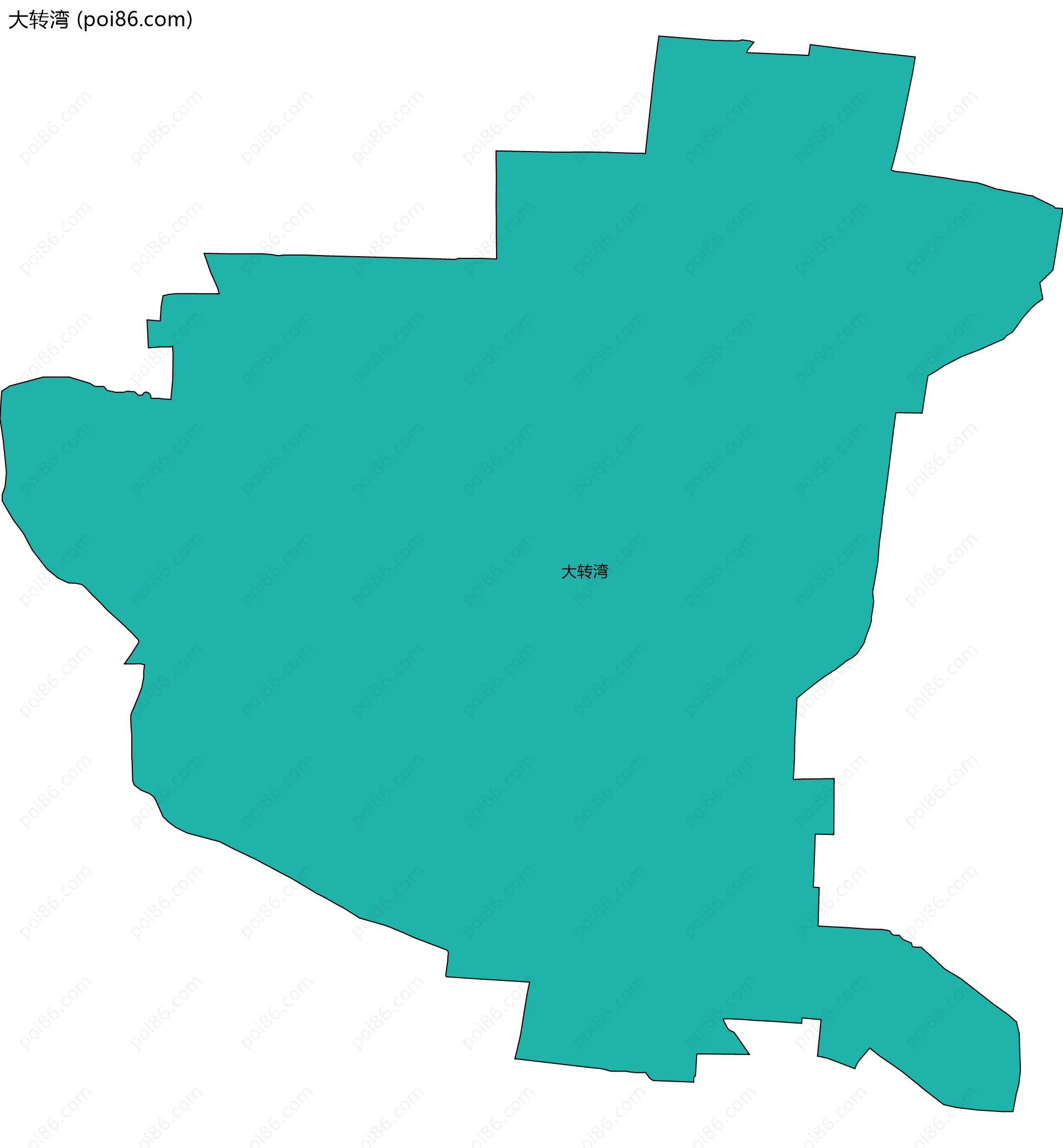 大转湾边界地图