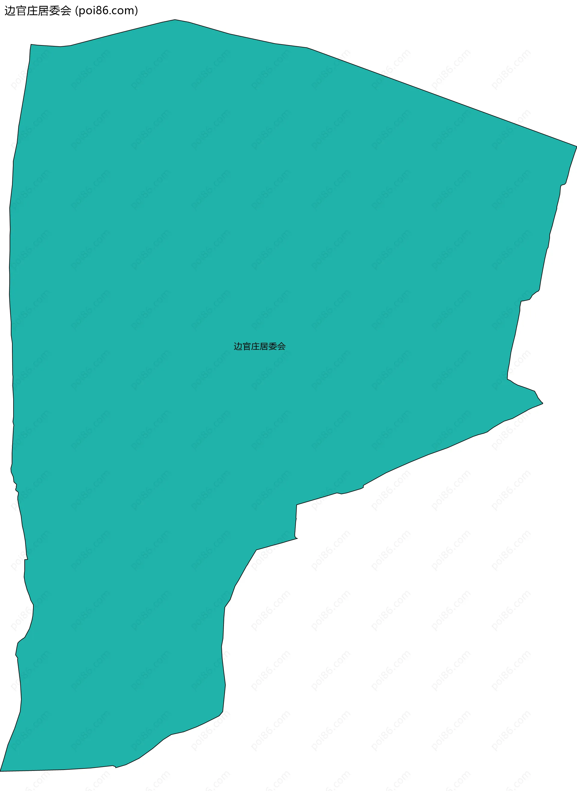 边官庄居委会边界地图