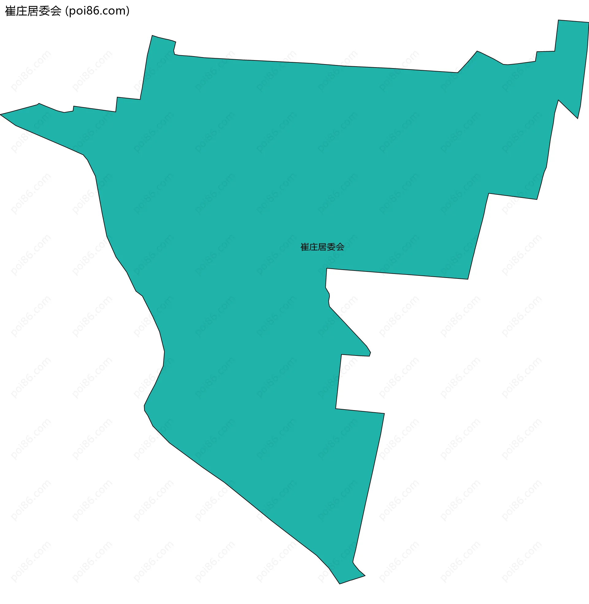 崔庄居委会边界地图