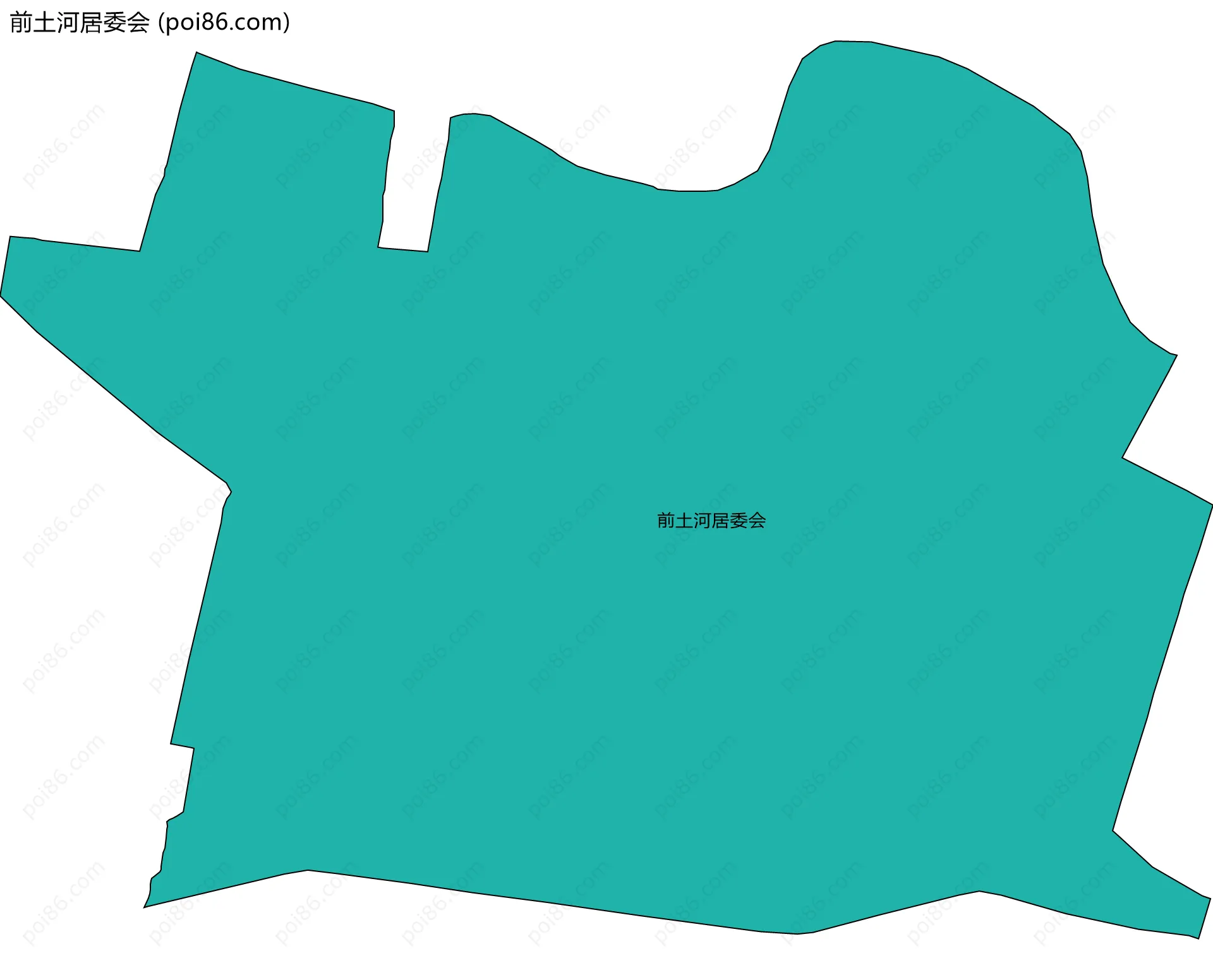前土河居委会边界地图