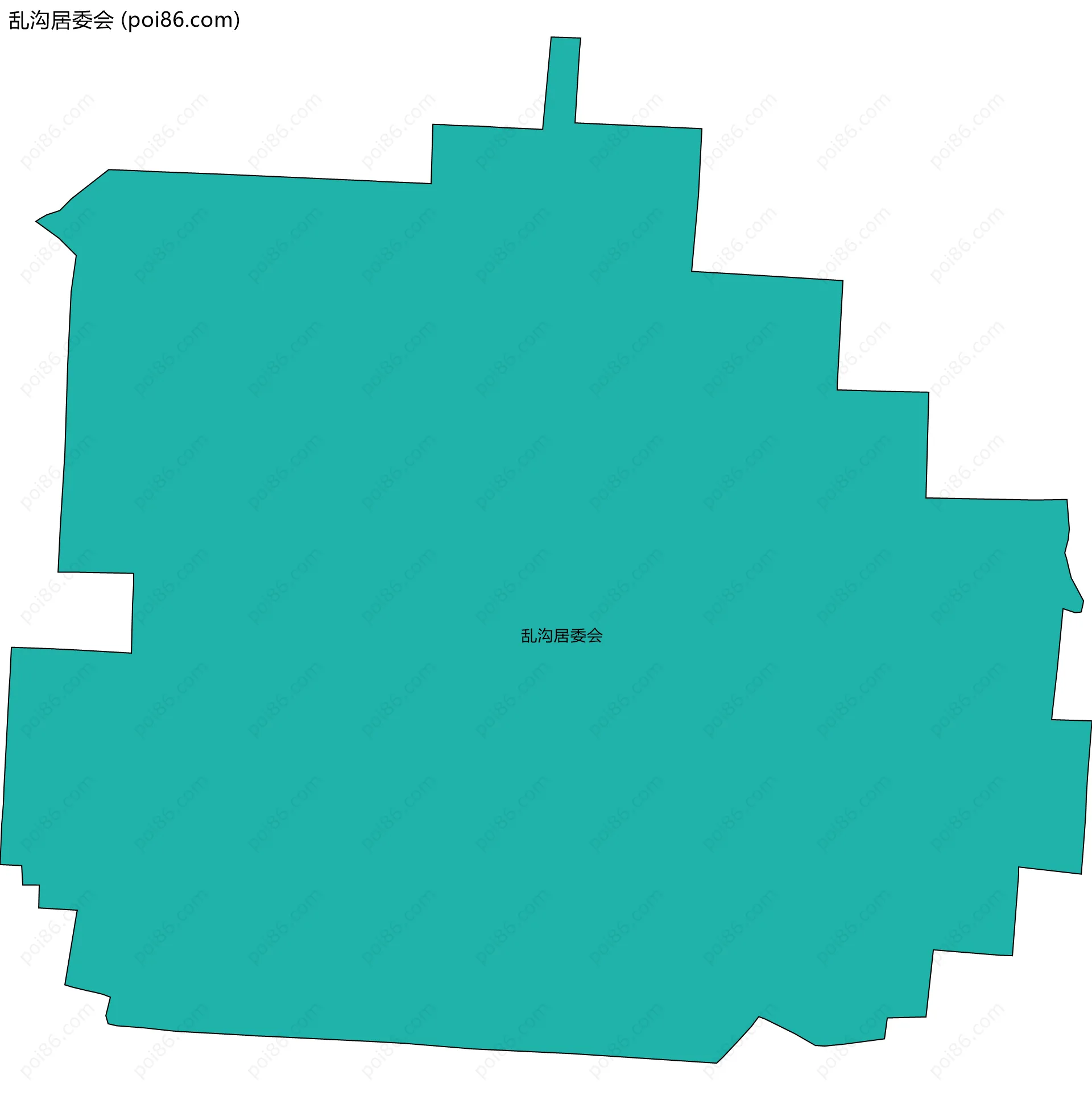 乱沟居委会边界地图