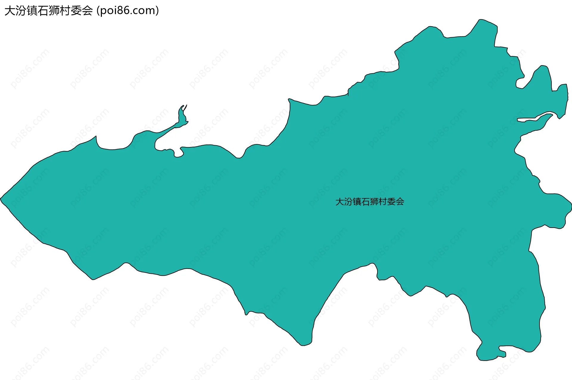 大汾镇石狮村委会边界地图