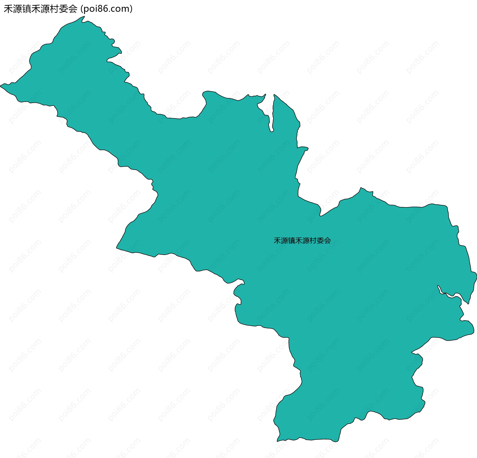 禾源镇禾源村委会边界地图