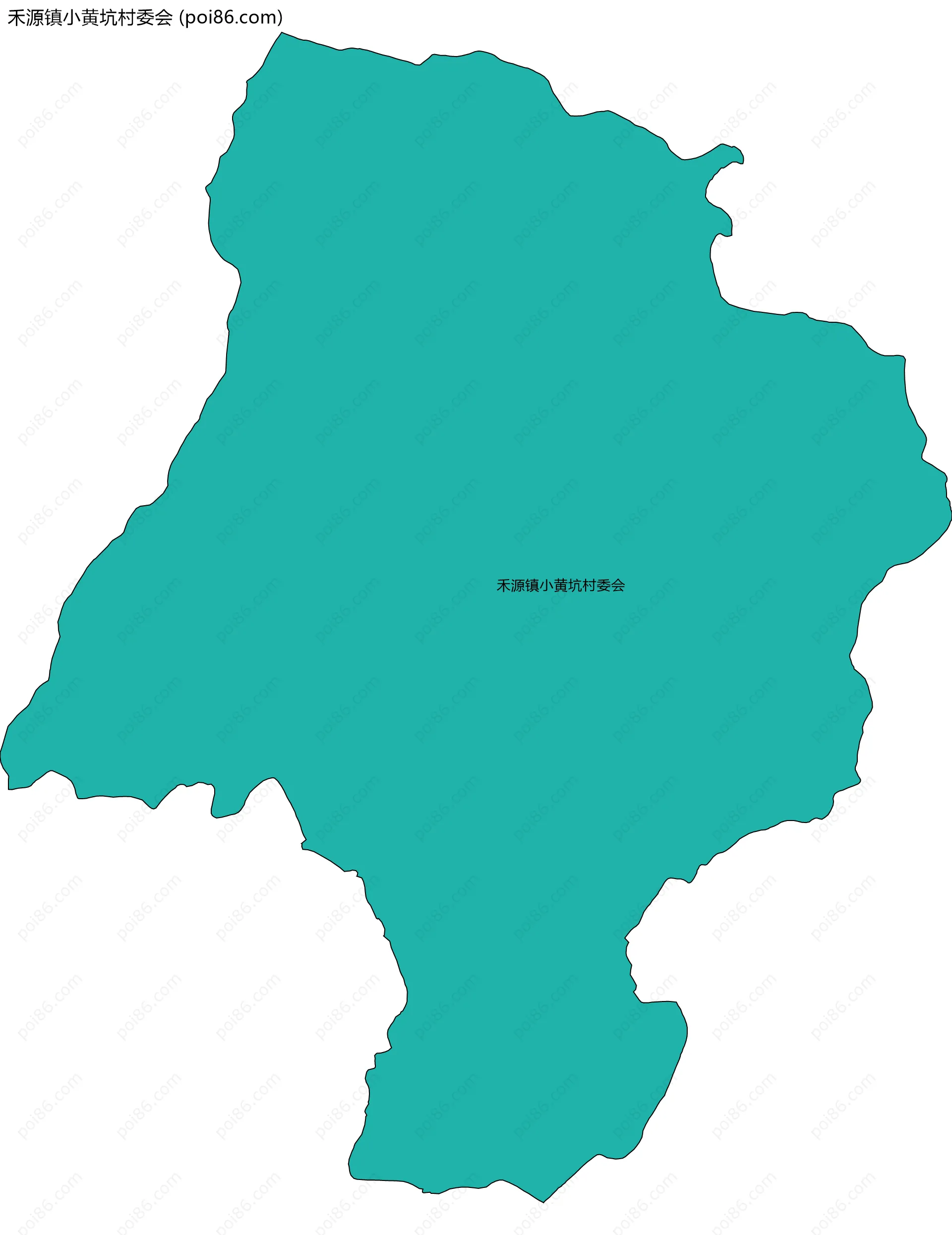 禾源镇小黄坑村委会边界地图