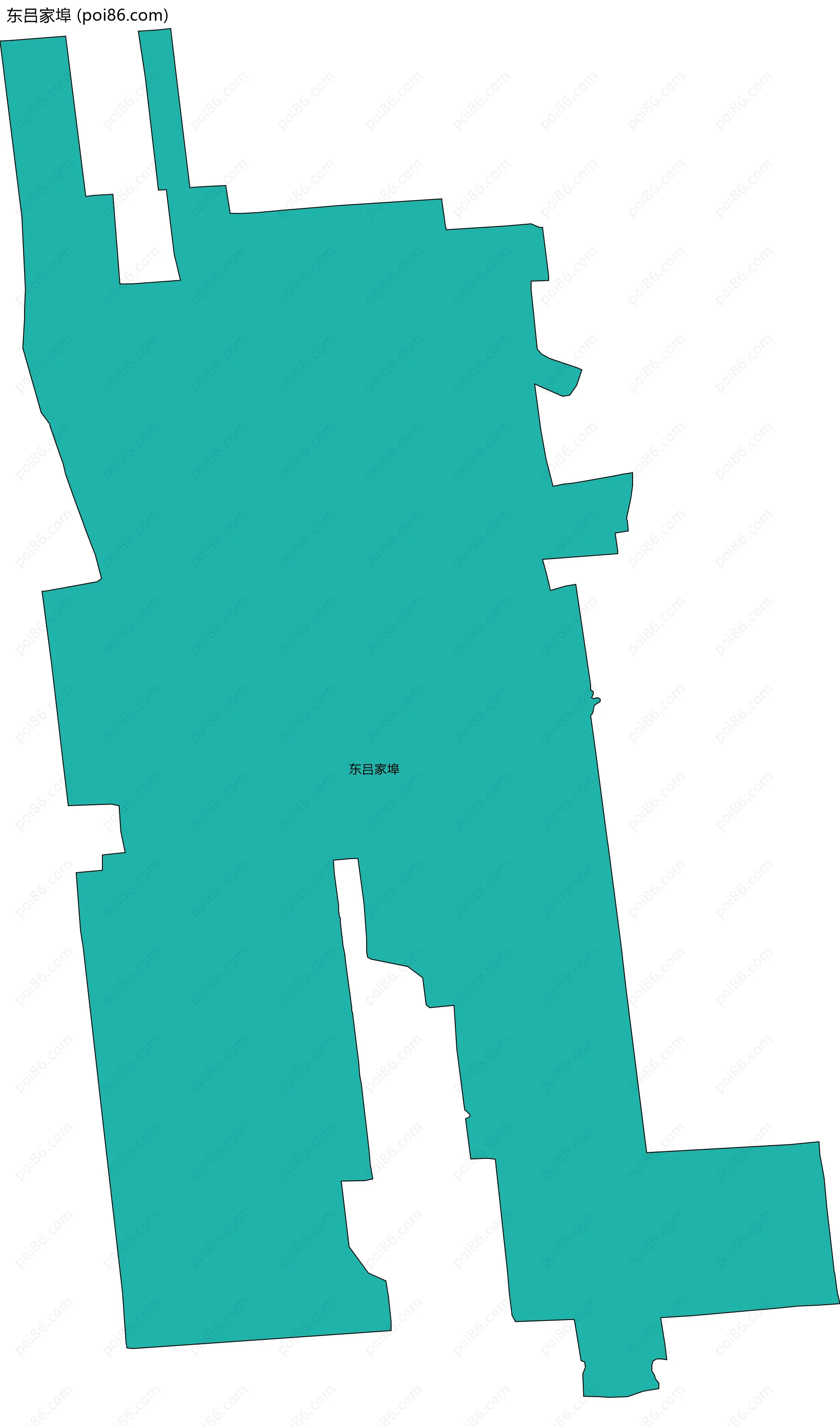 东吕家埠边界地图