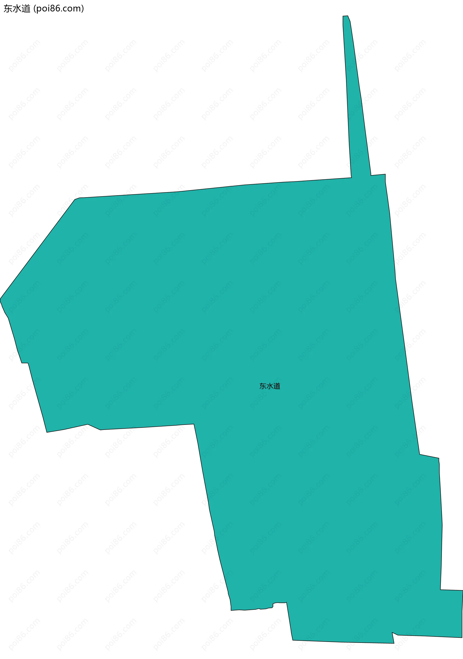 东水道边界地图