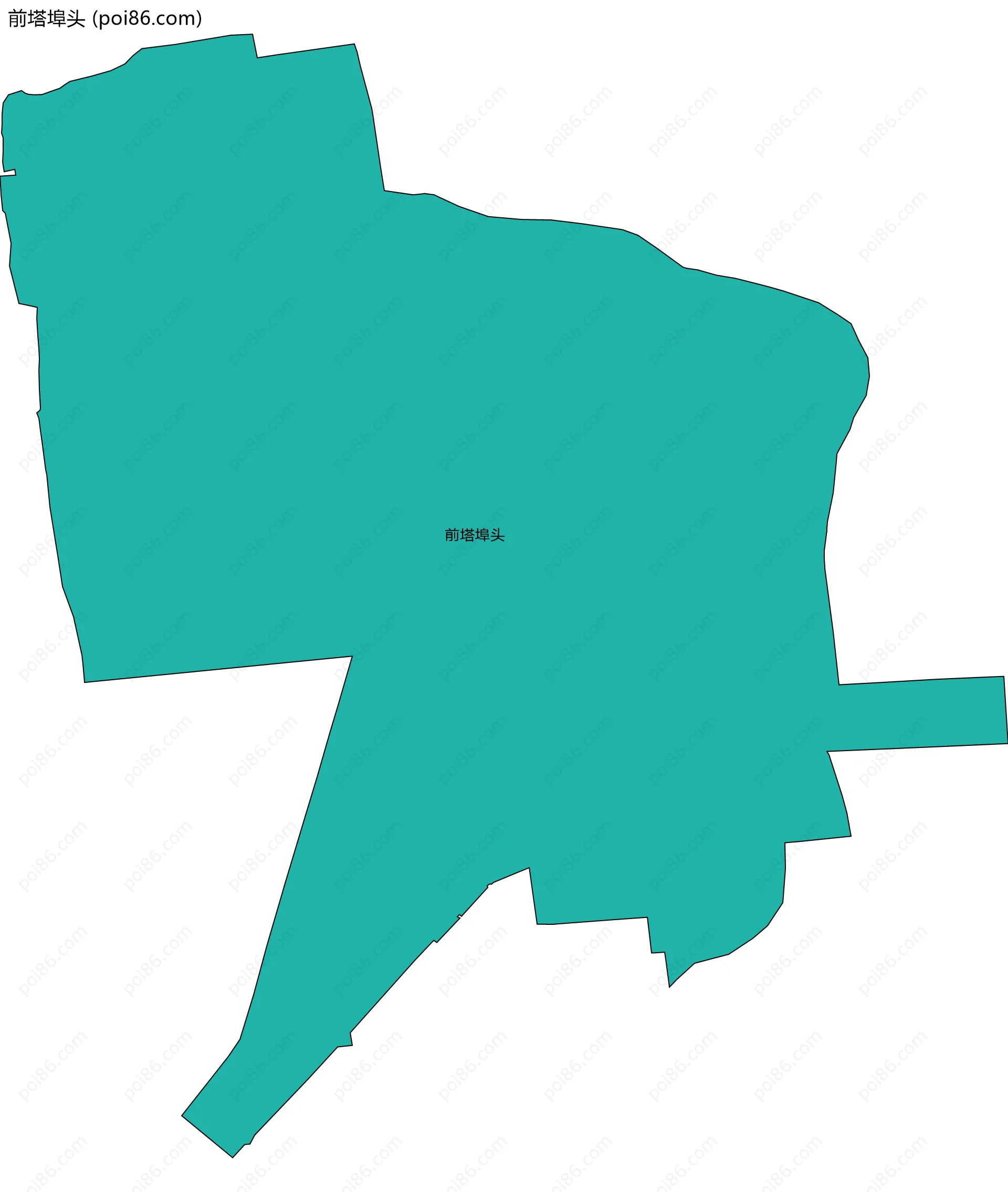前塔埠头边界地图