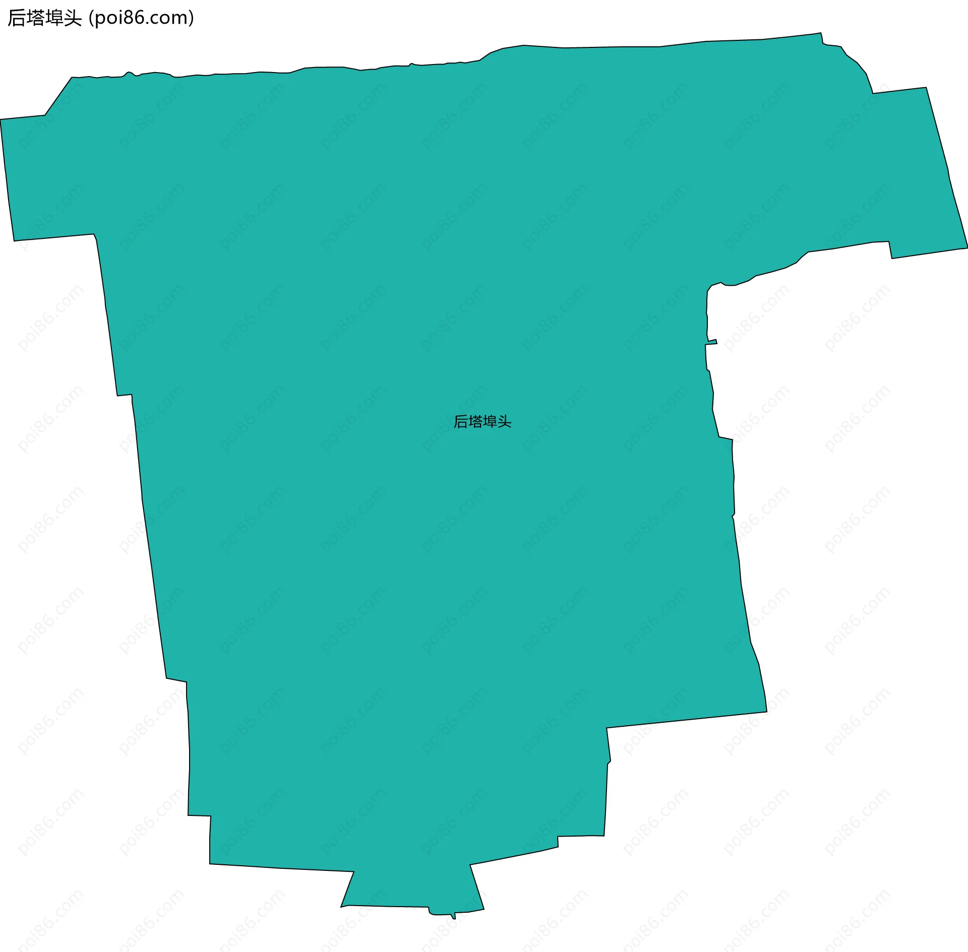 后塔埠头边界地图