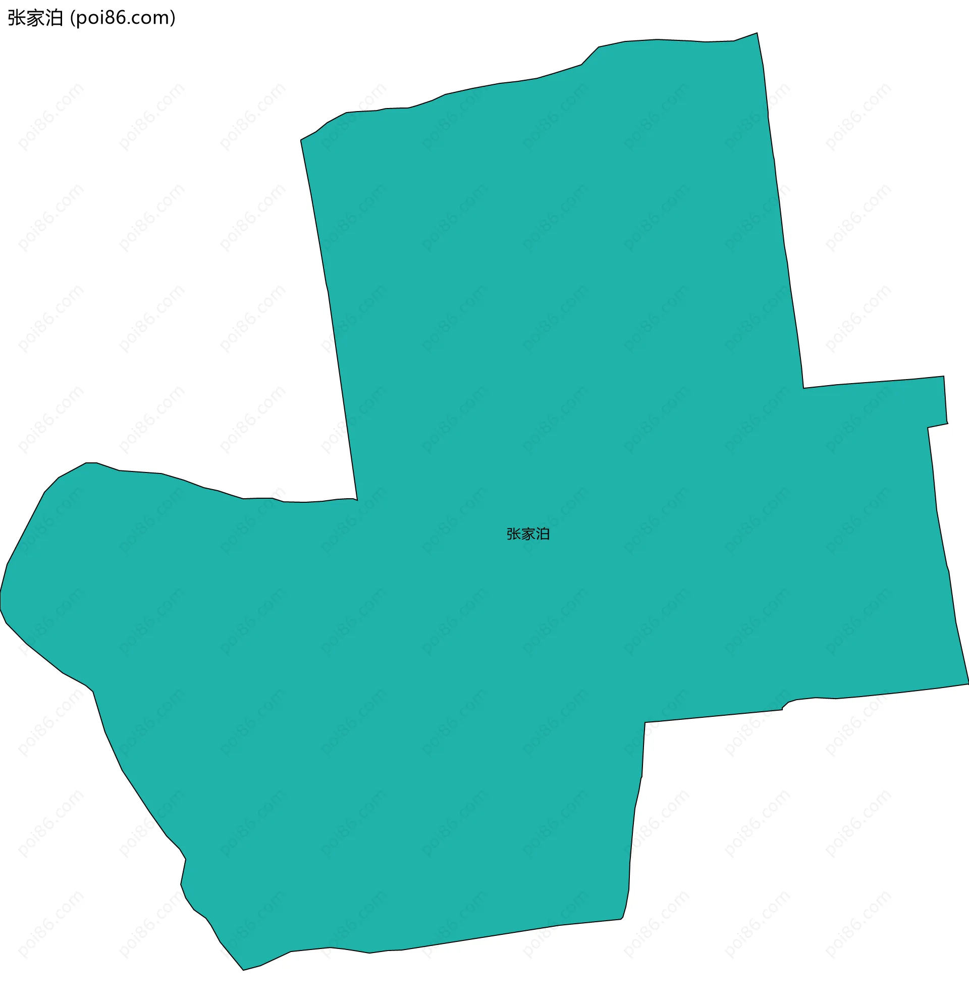 张家泊边界地图