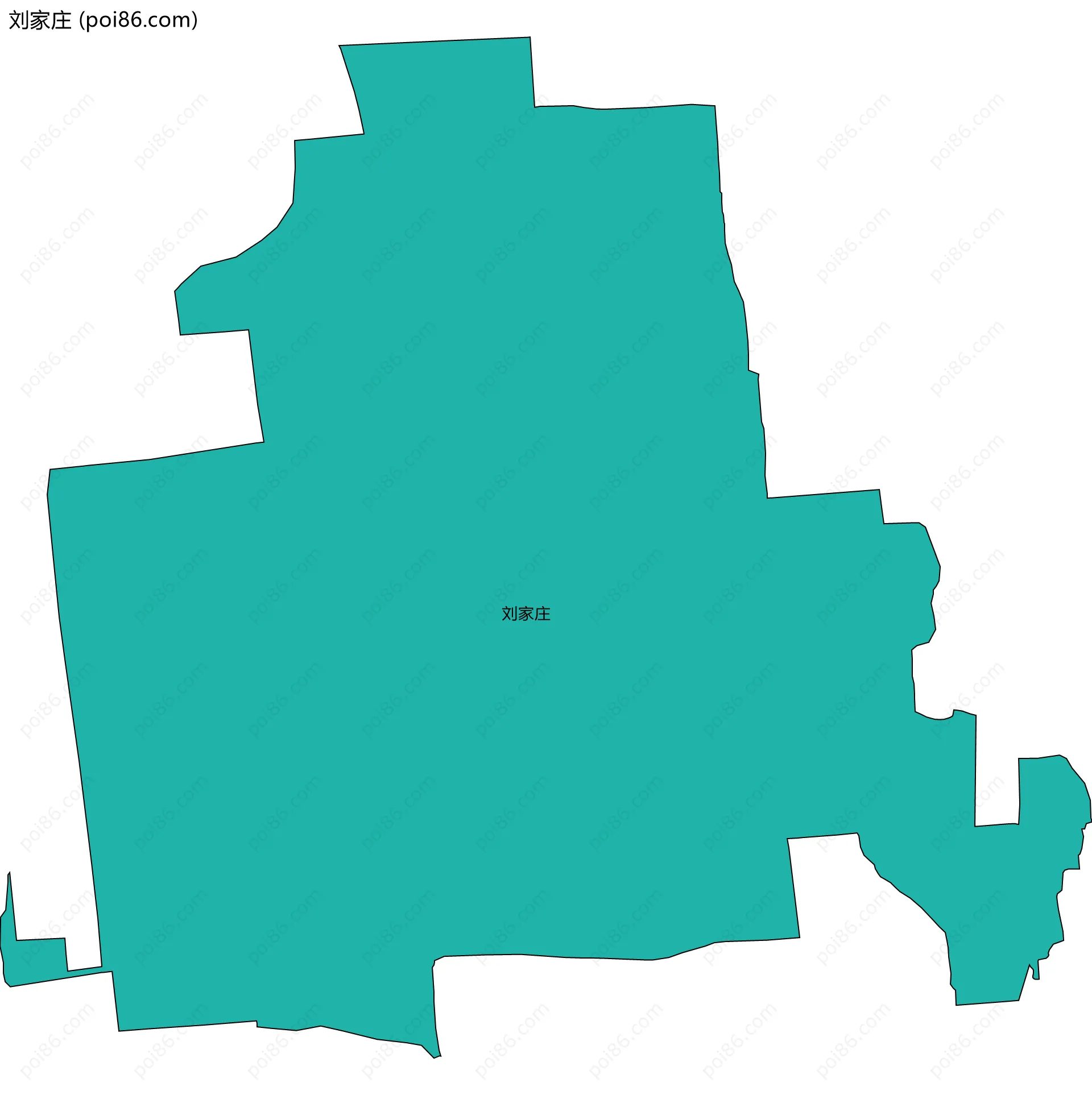 刘家庄边界地图