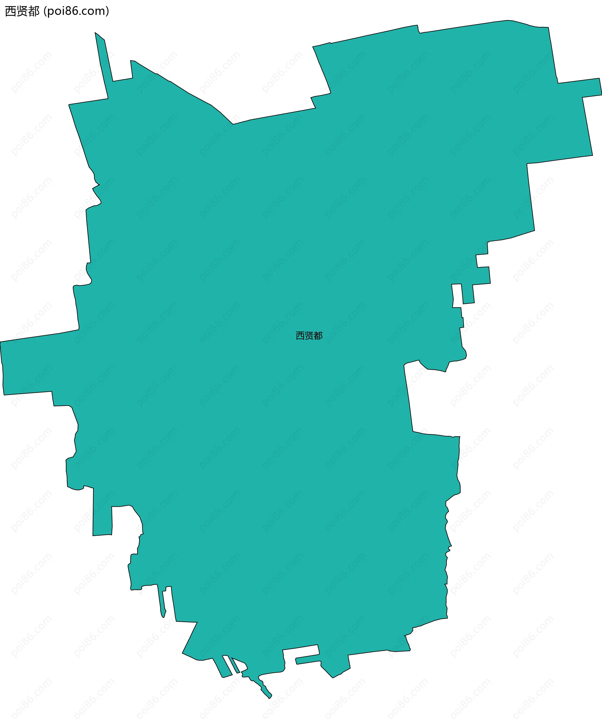 西贤都边界地图