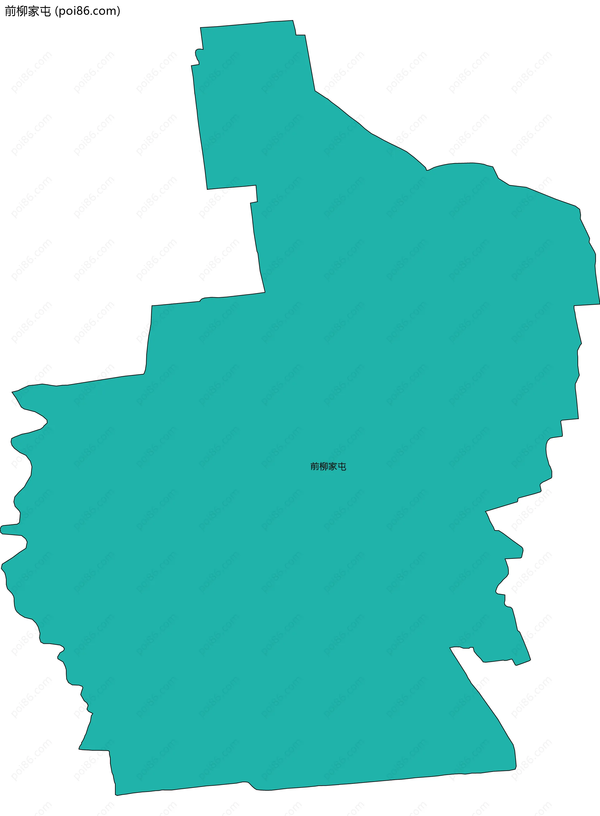 前柳家屯边界地图