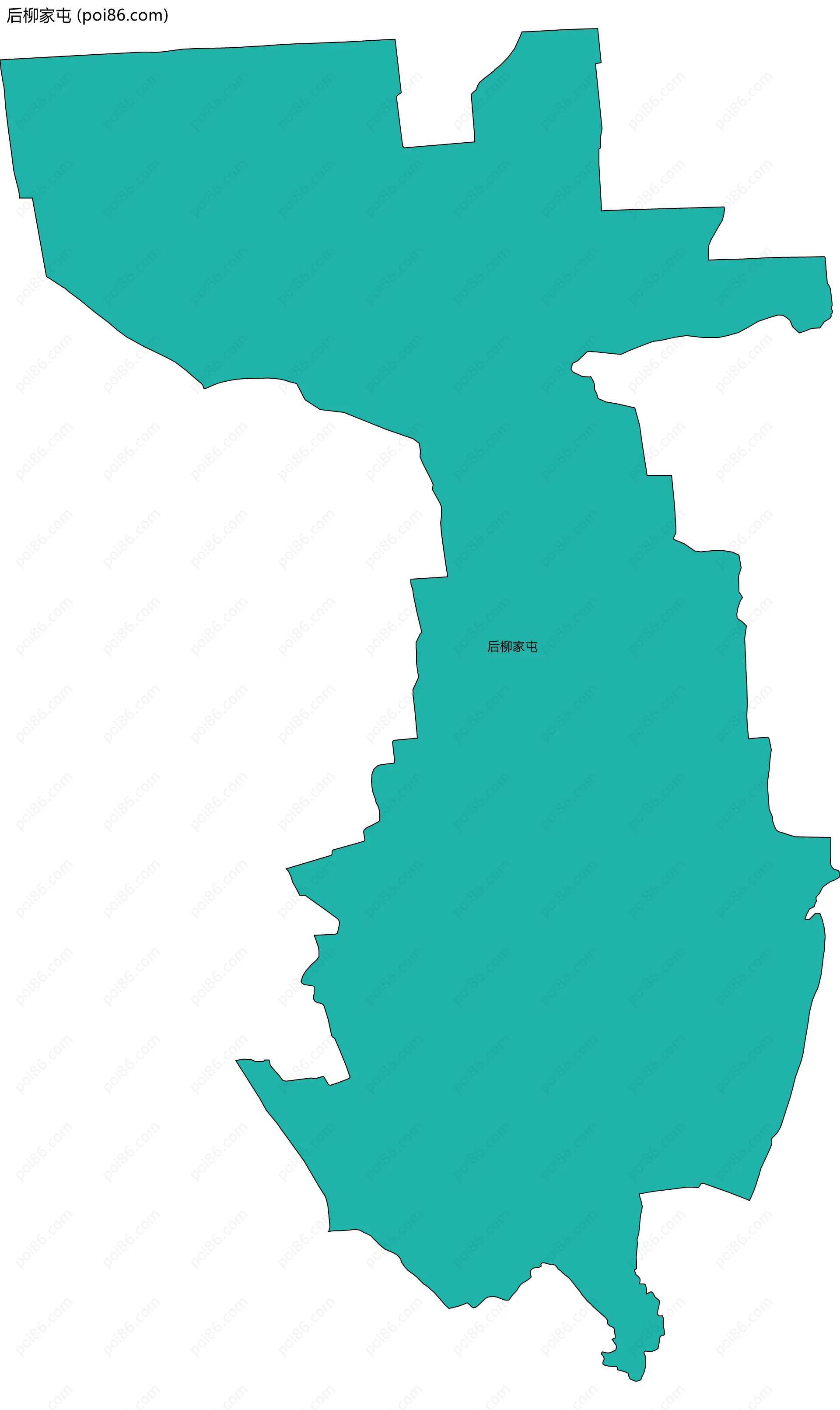 后柳家屯边界地图