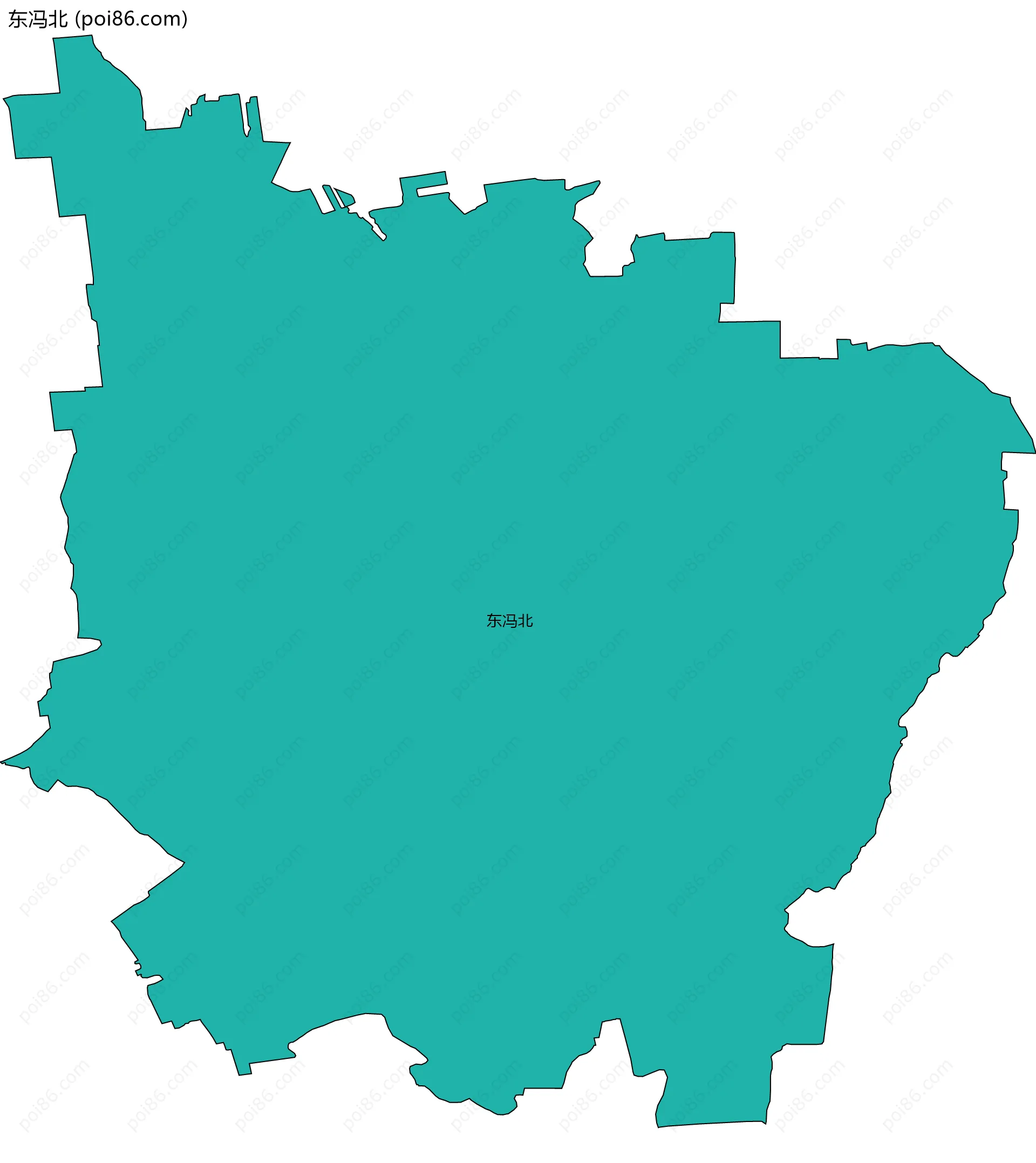 东冯北边界地图