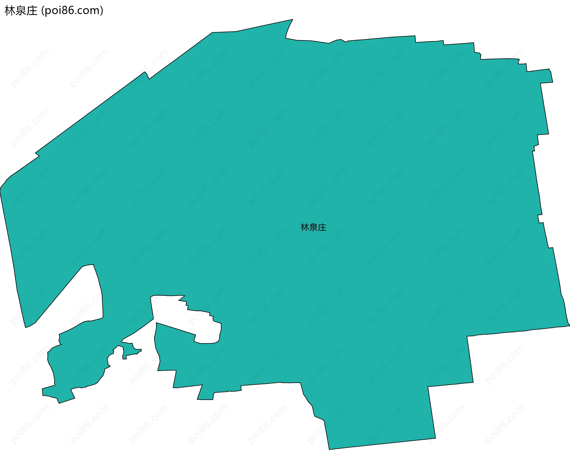 林泉庄边界地图