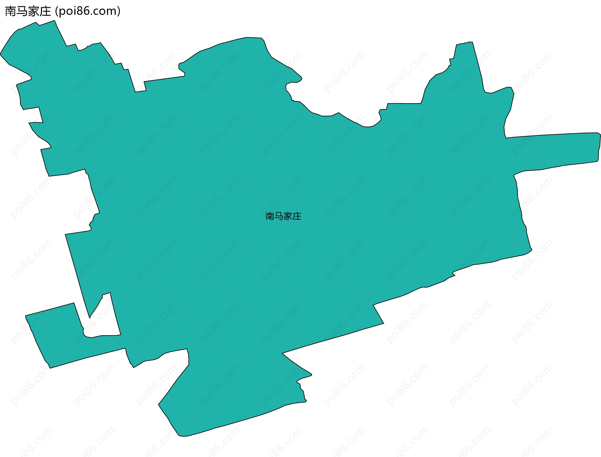 南马家庄边界地图