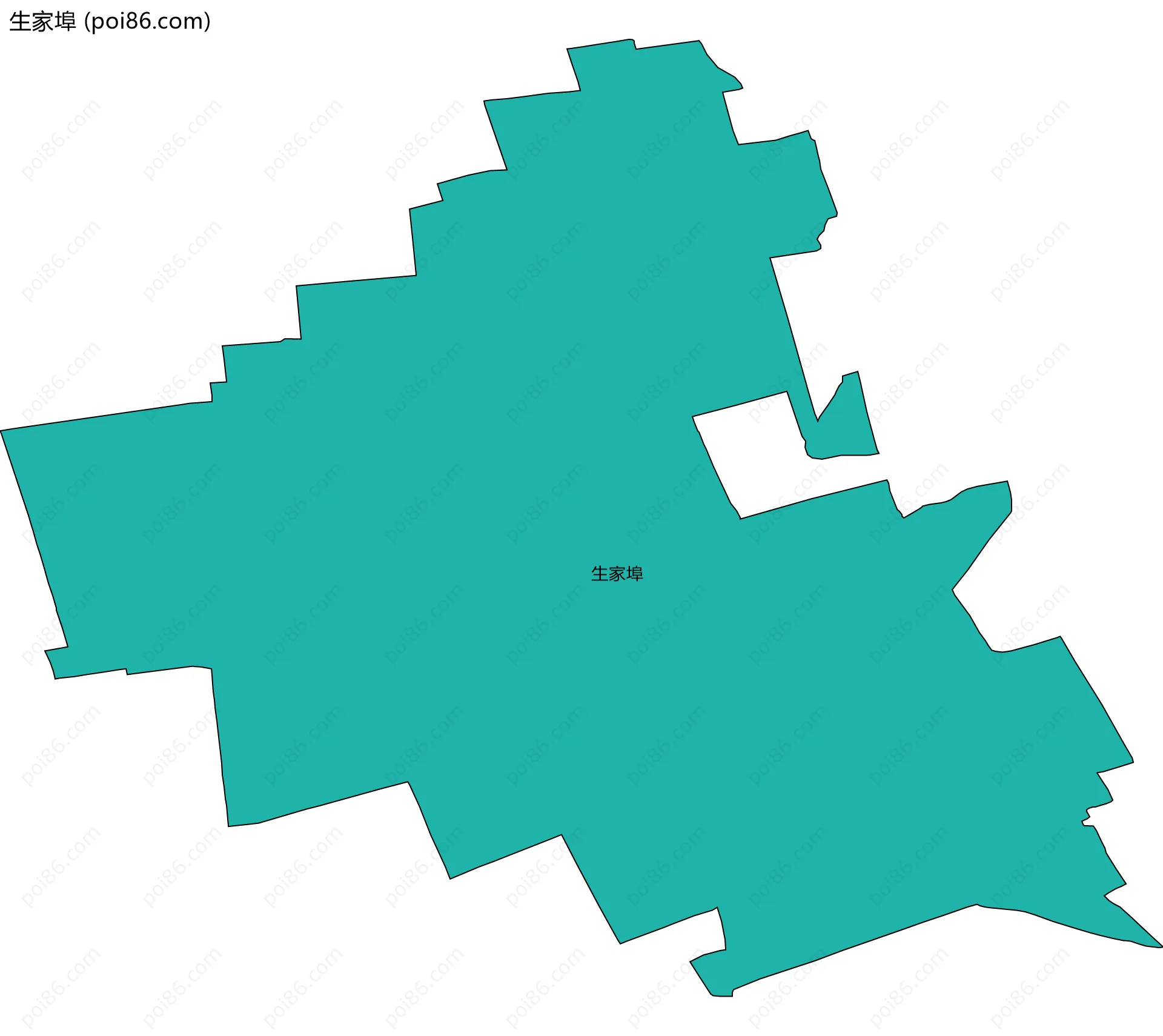 生家埠边界地图