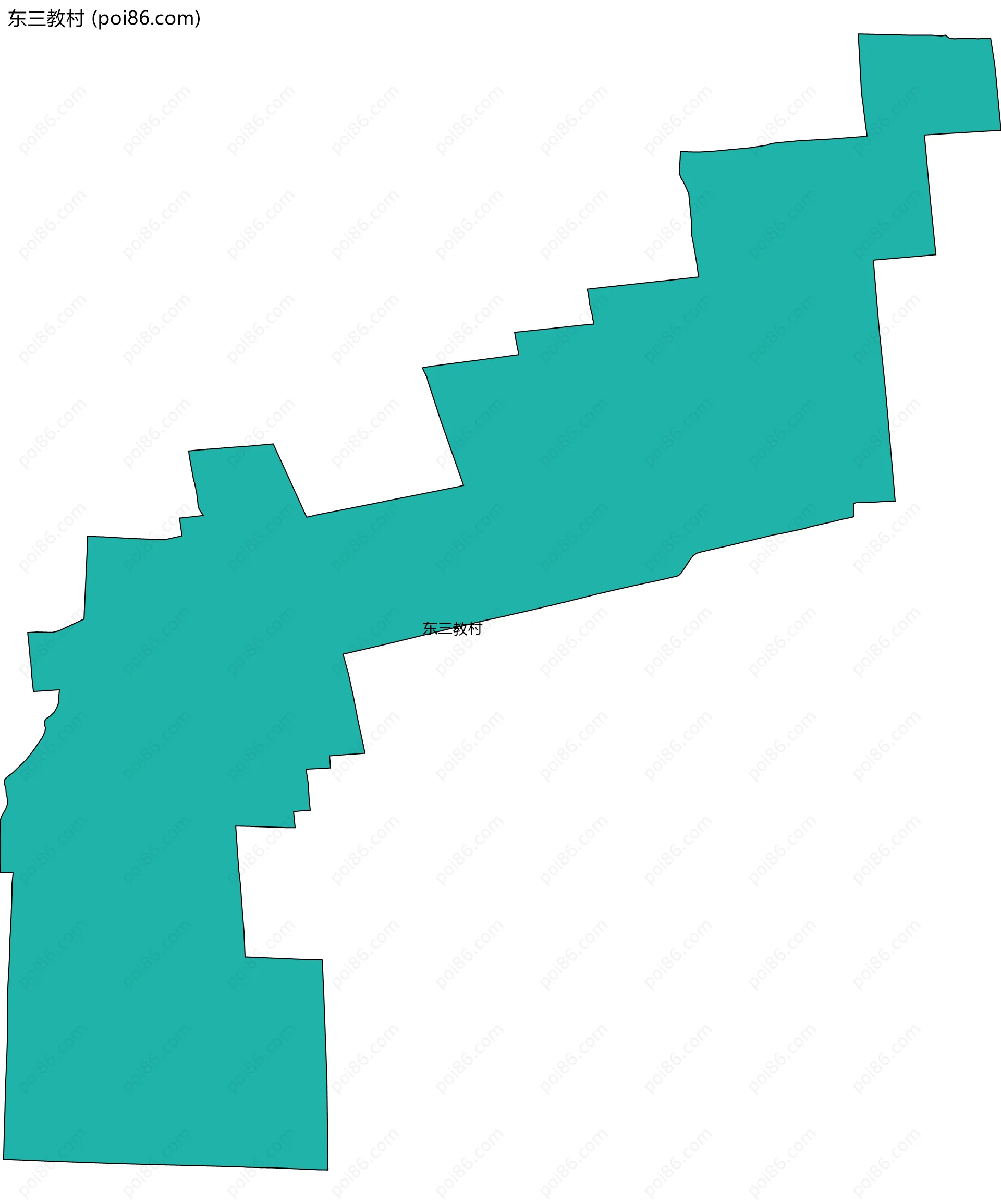 东三教村边界地图