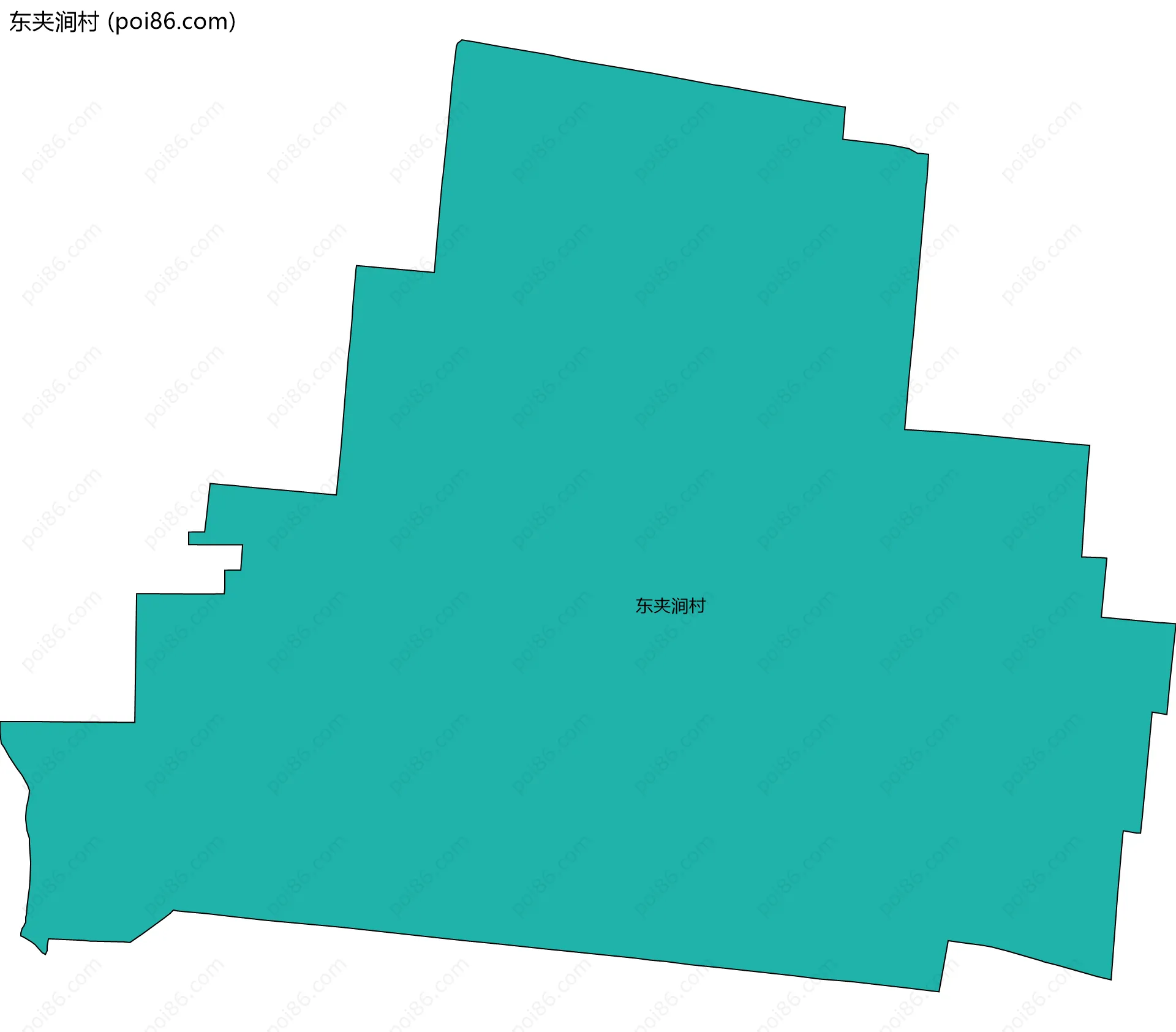 东夹涧村边界地图