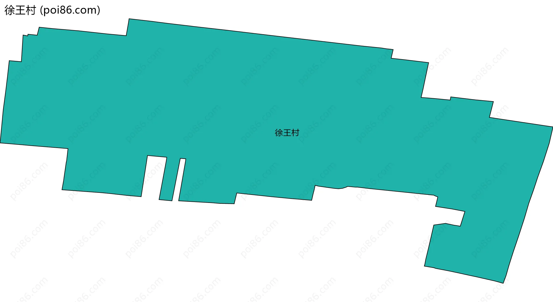 徐王村边界地图