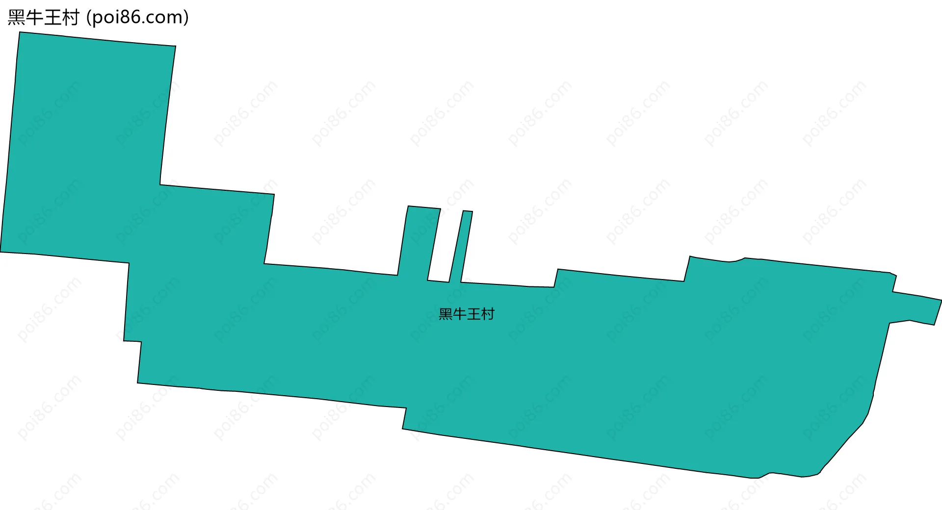黑牛王村边界地图