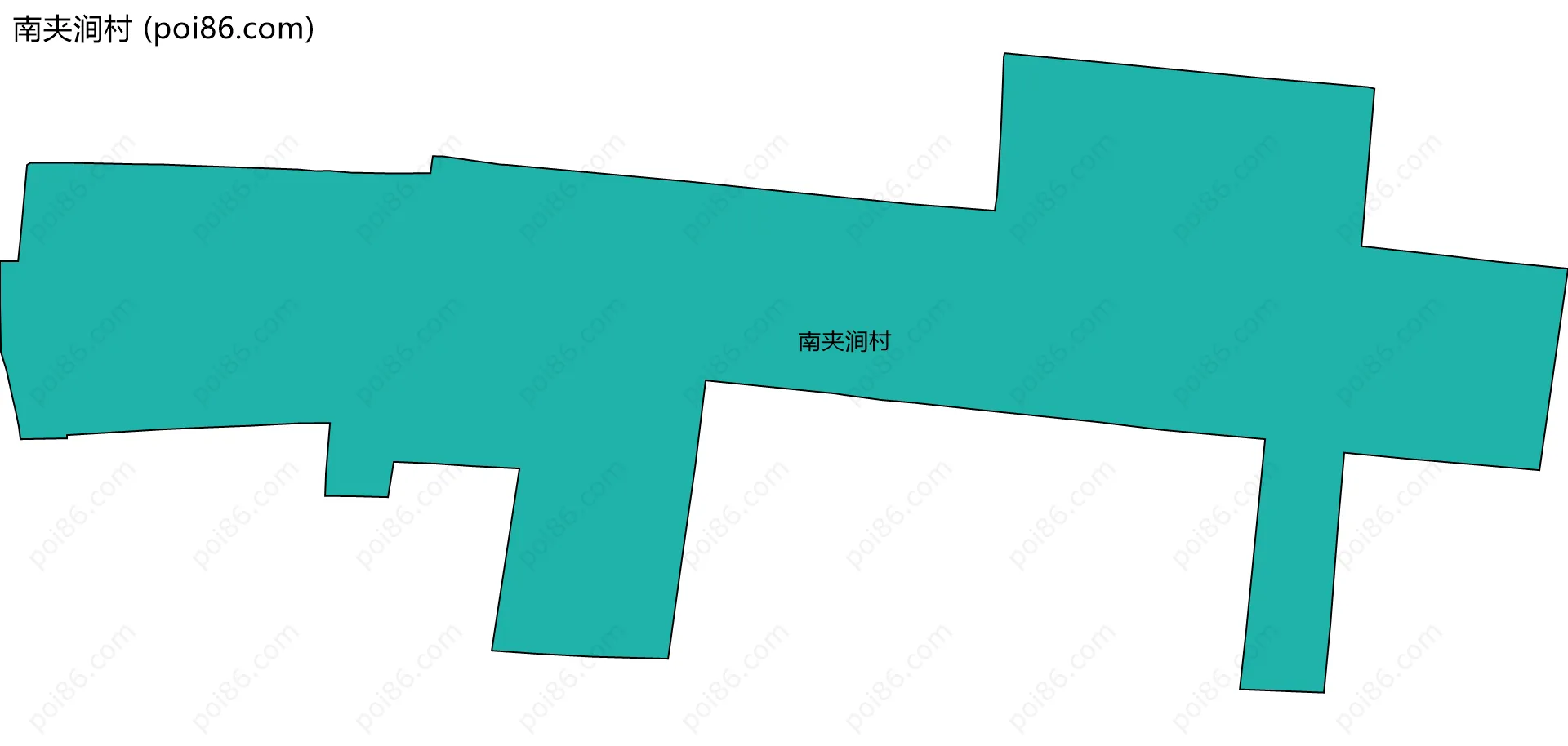 南夹涧村边界地图