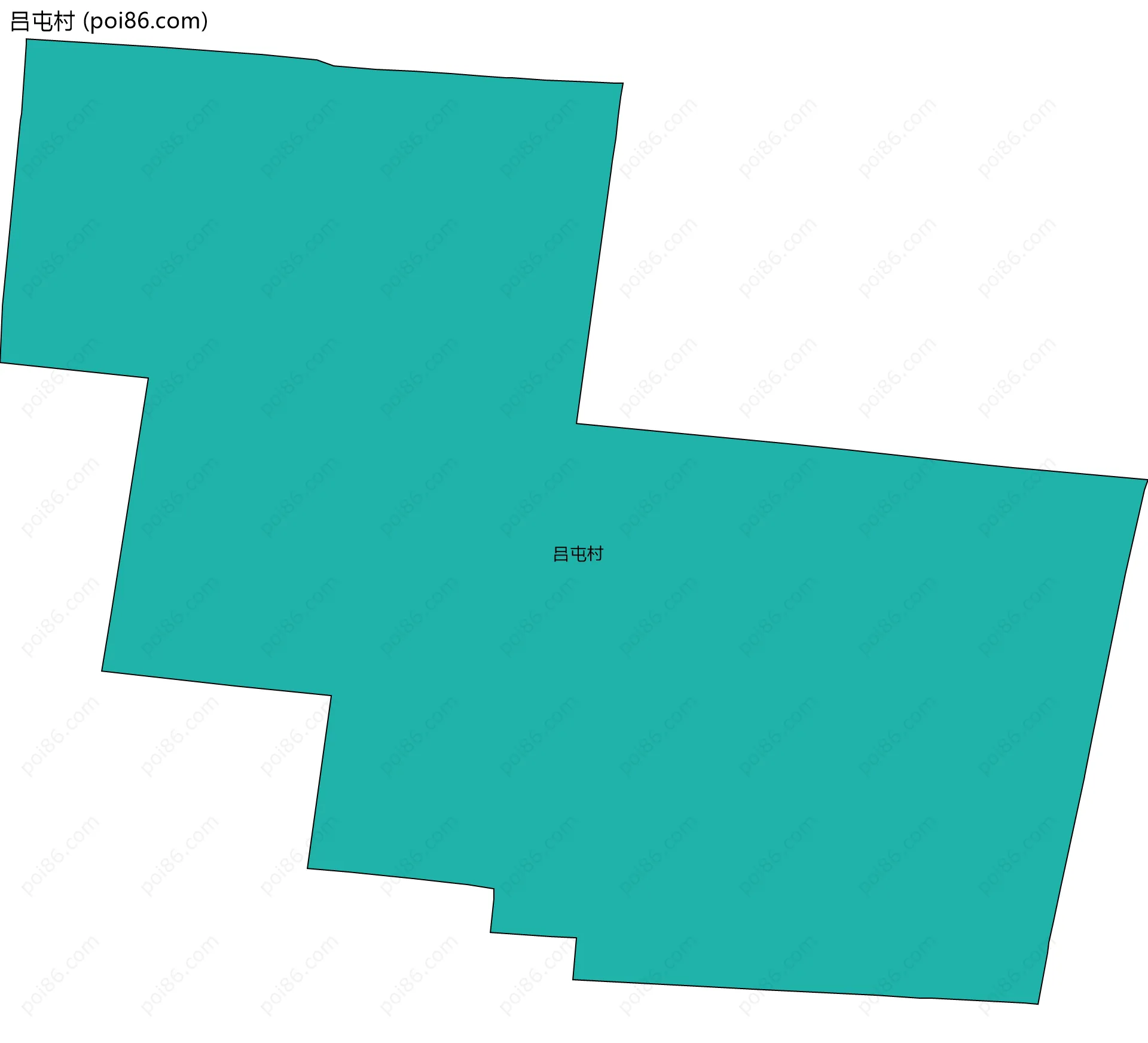 吕屯村边界地图
