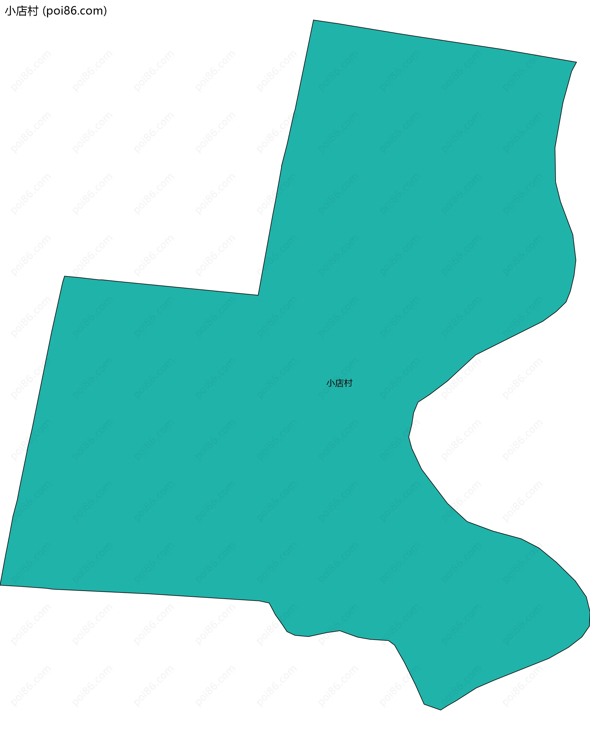 小店村边界地图