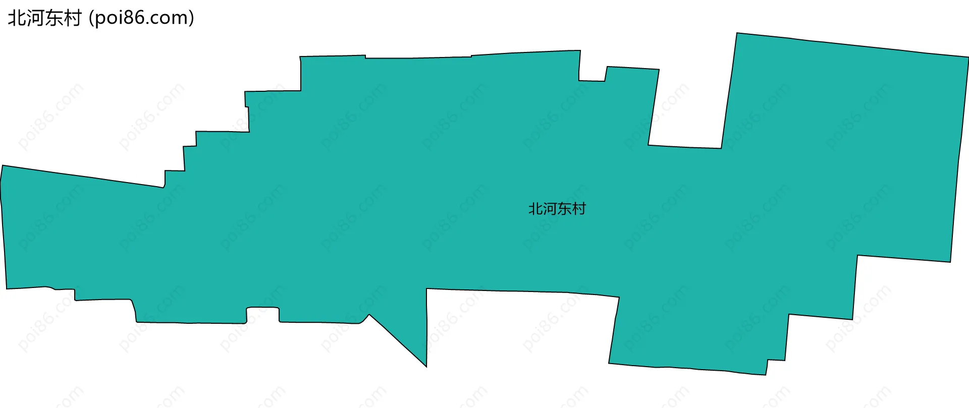 北河东村边界地图