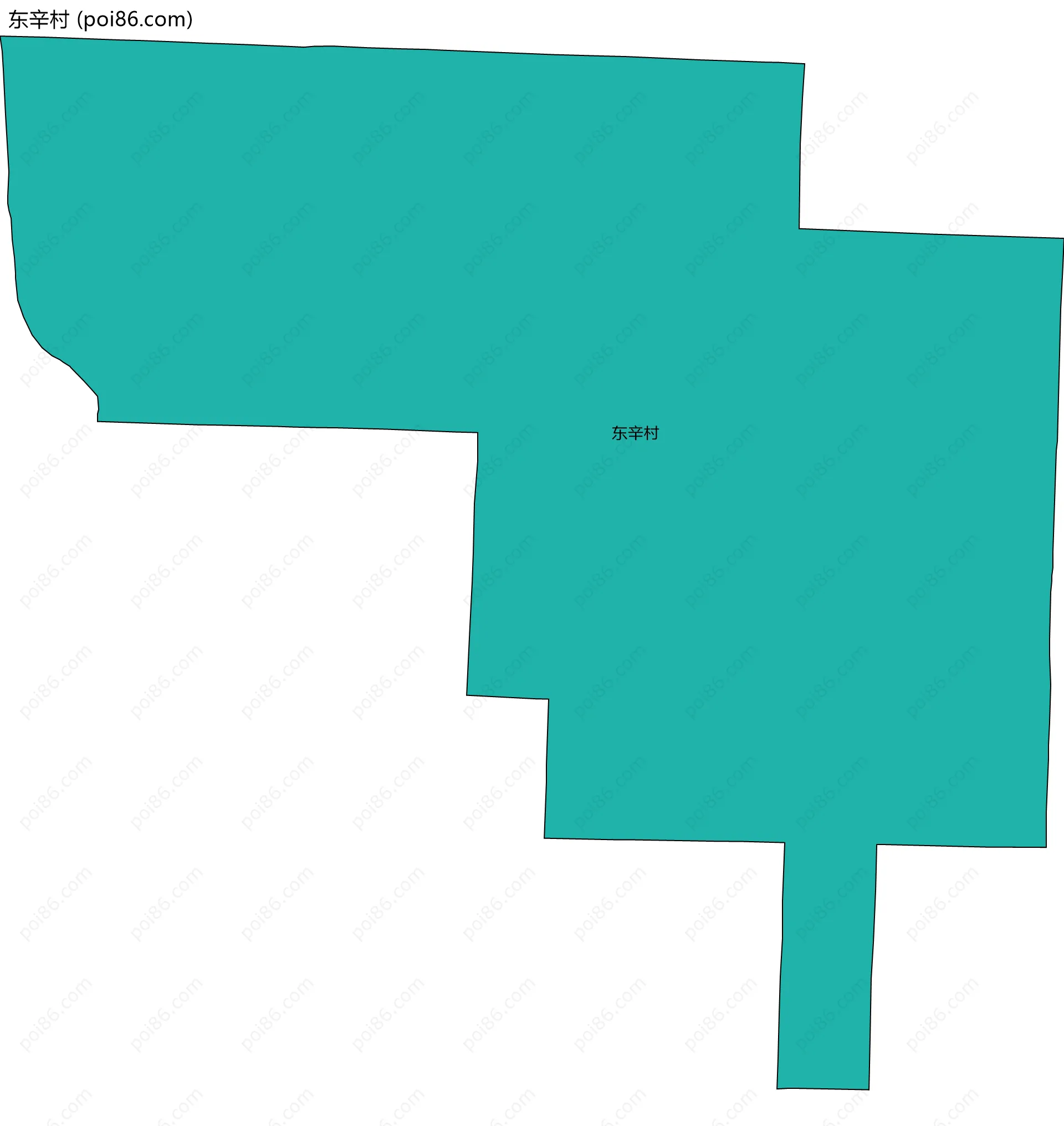 东辛村边界地图